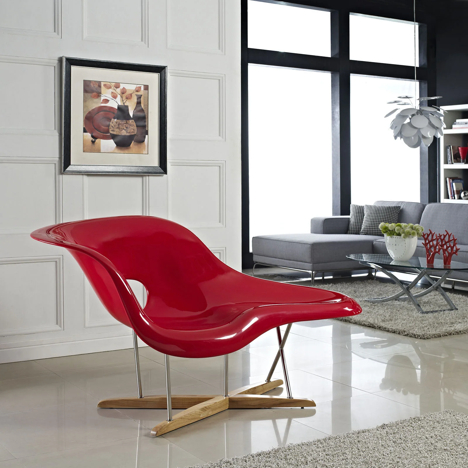 Aero Chaise Red - Image 4