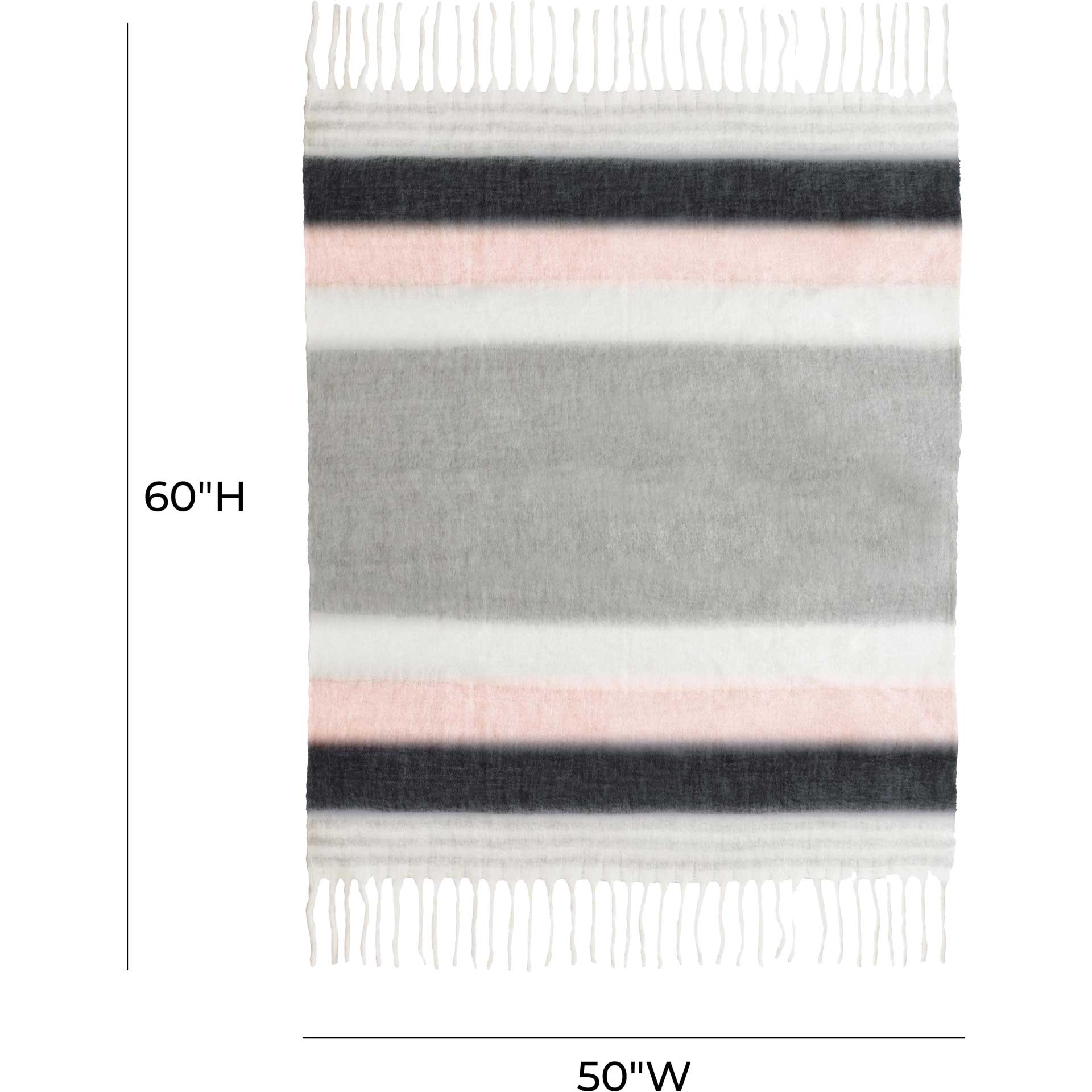 Affinity Throw Blue/Blush/Gray/White - Image 4
