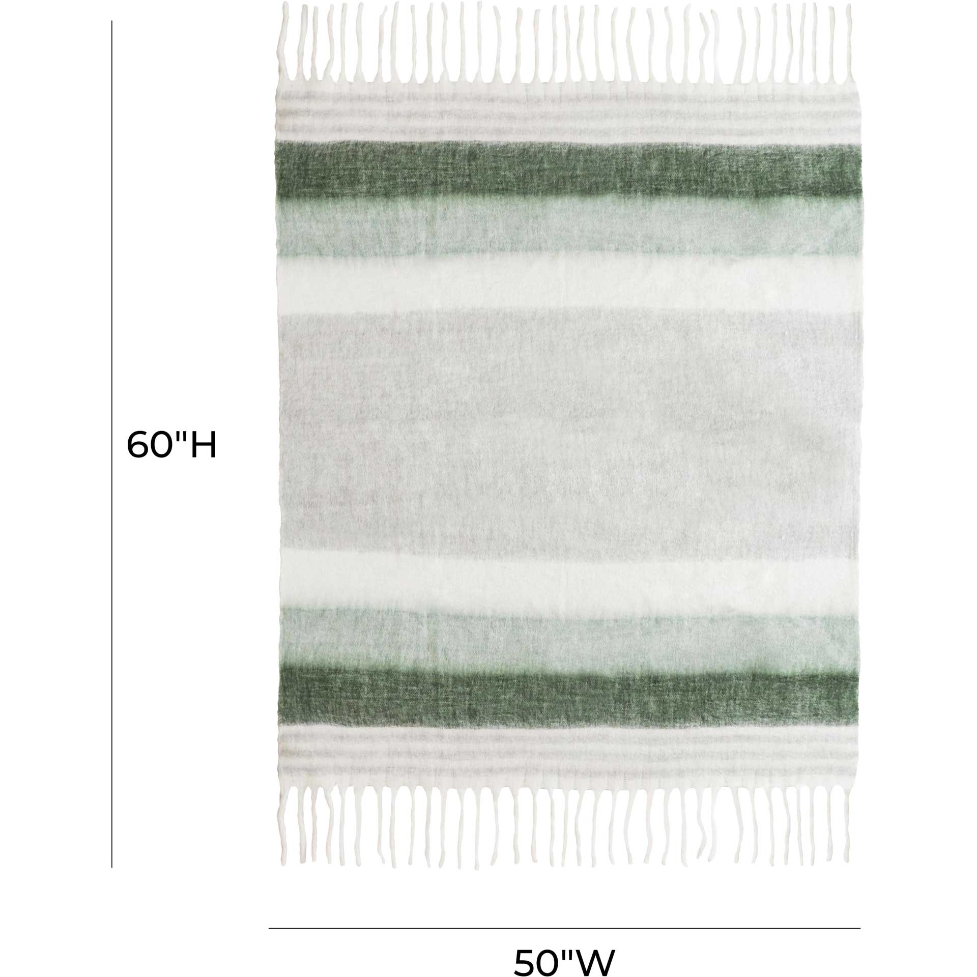 Affinity Wool Throw Green - Image 4