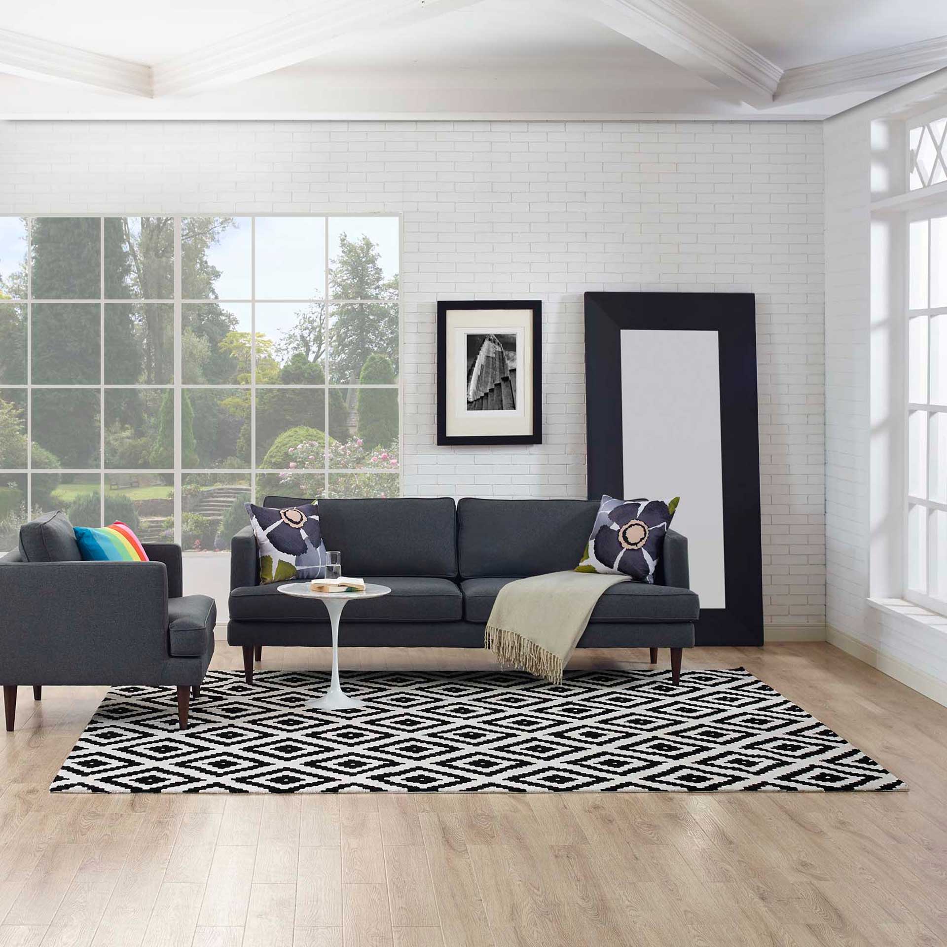 Aidan Area Rug Black/White - Image 6