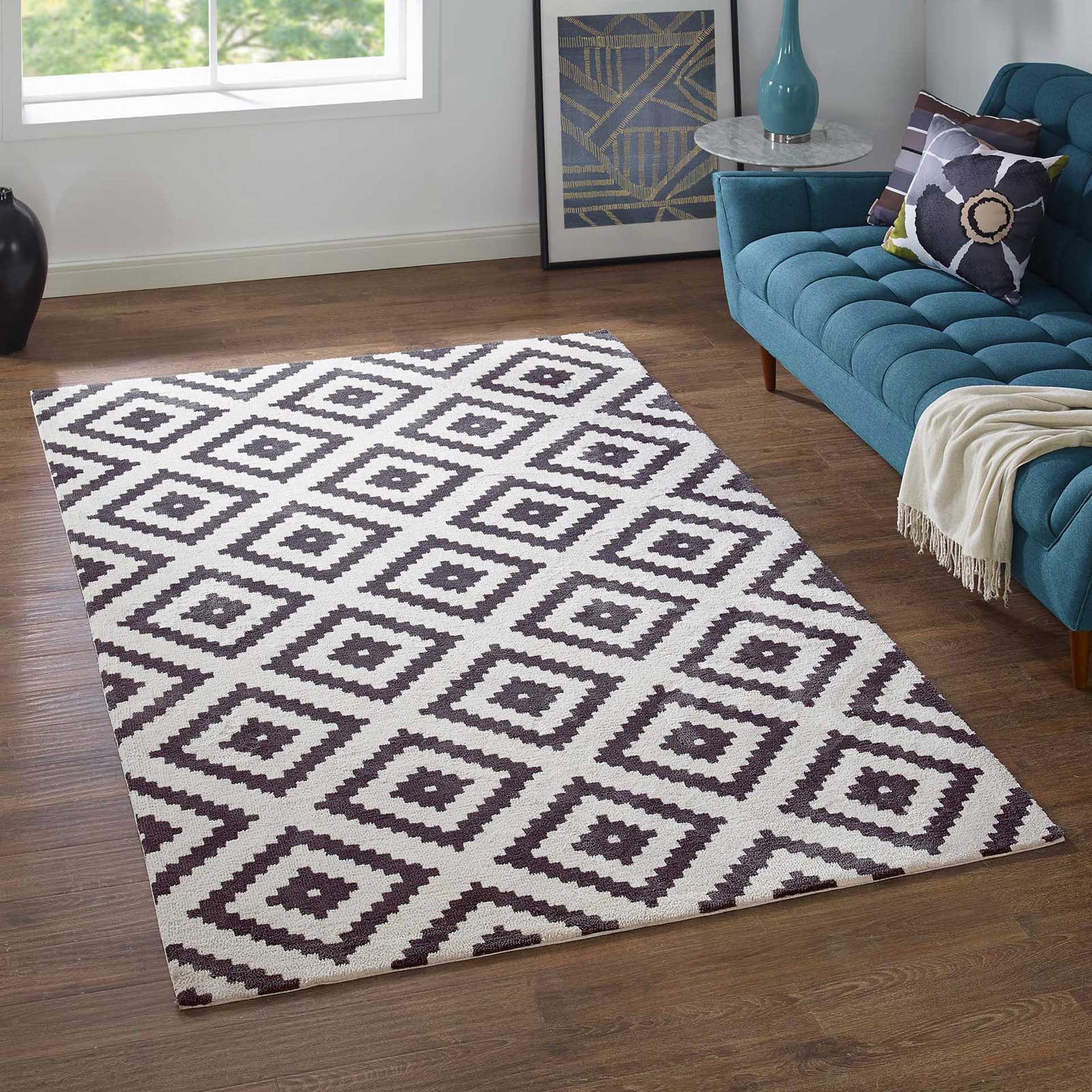 Aidan Area Rug Charcoal/Ivory - Image 7