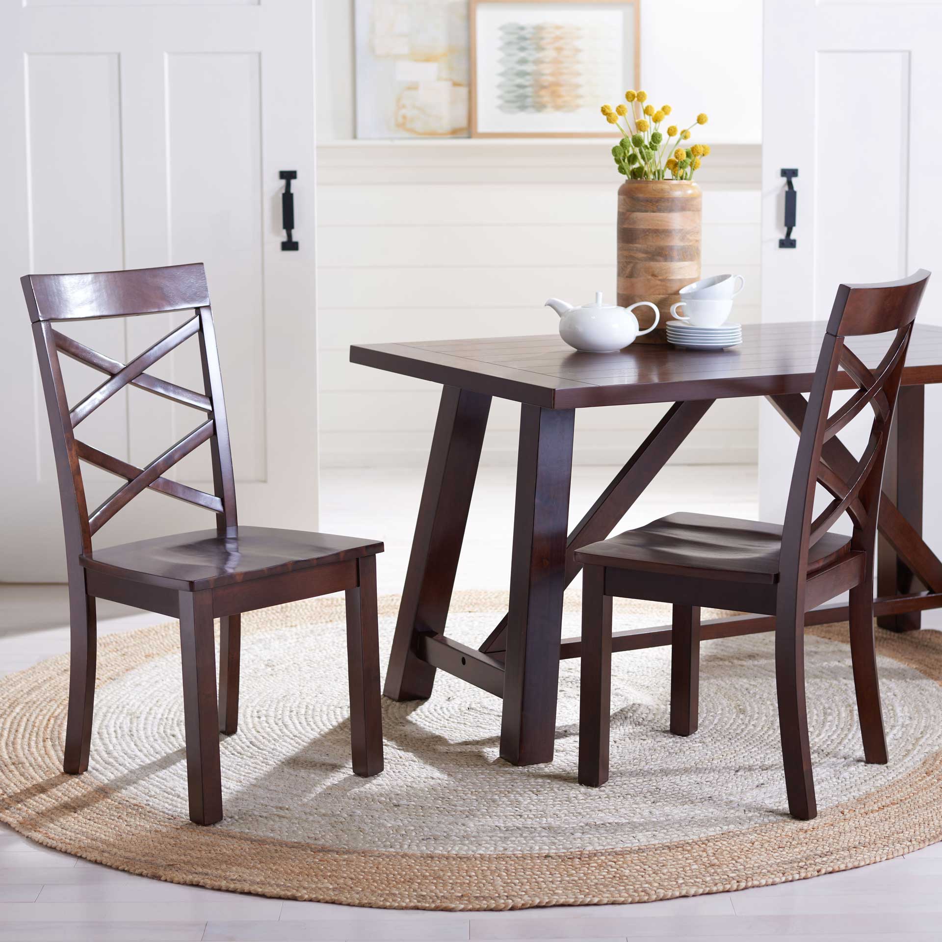 Aileen Rectangle Dining Table Brown - Image 7
