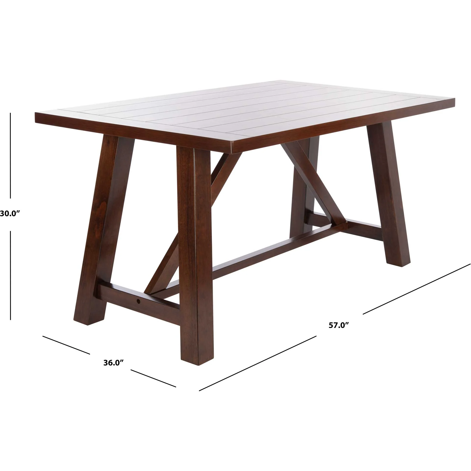 Aileen Rectangle Dining Table Brown - Image 8