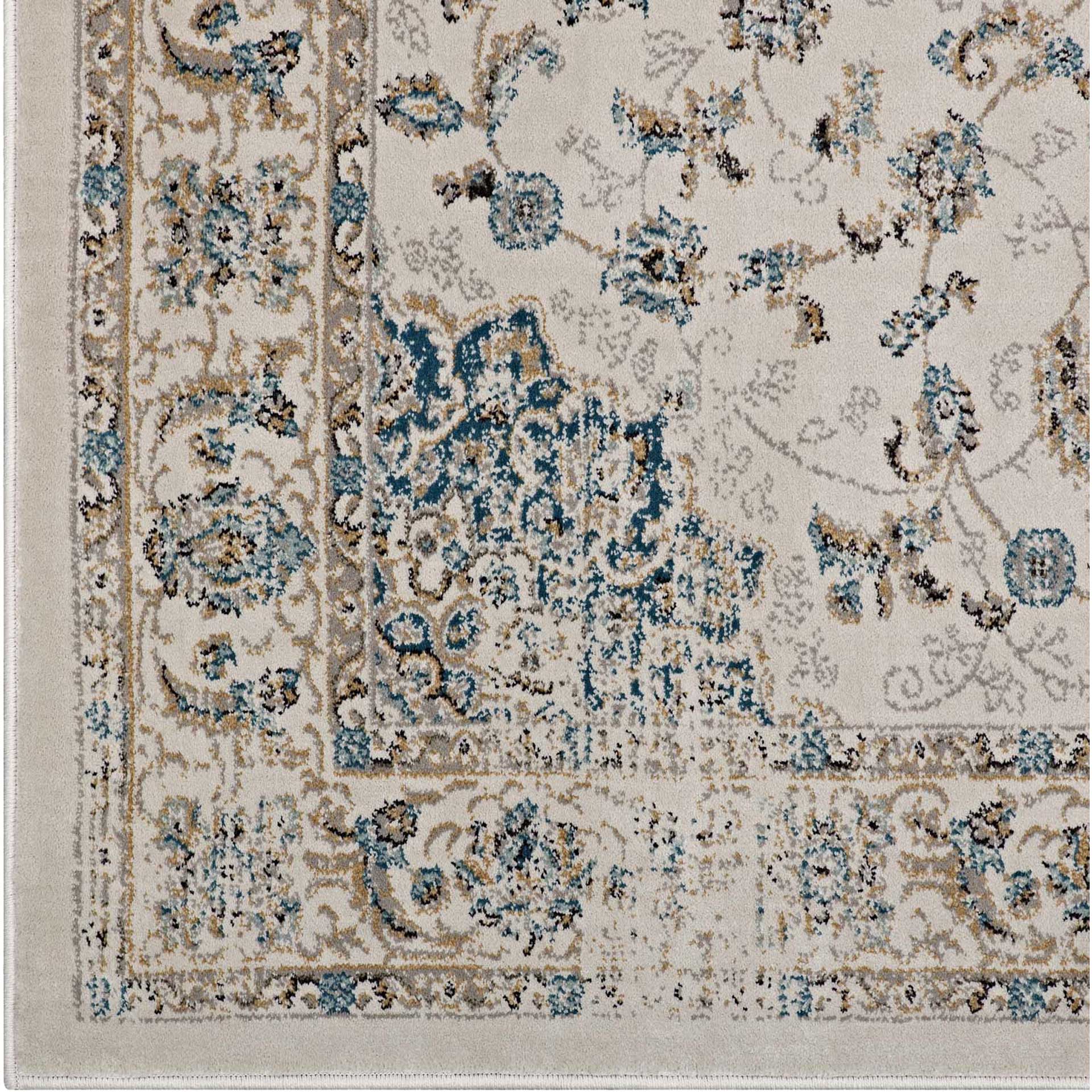 Airlington Area Rug Teal/Beige - Image 2