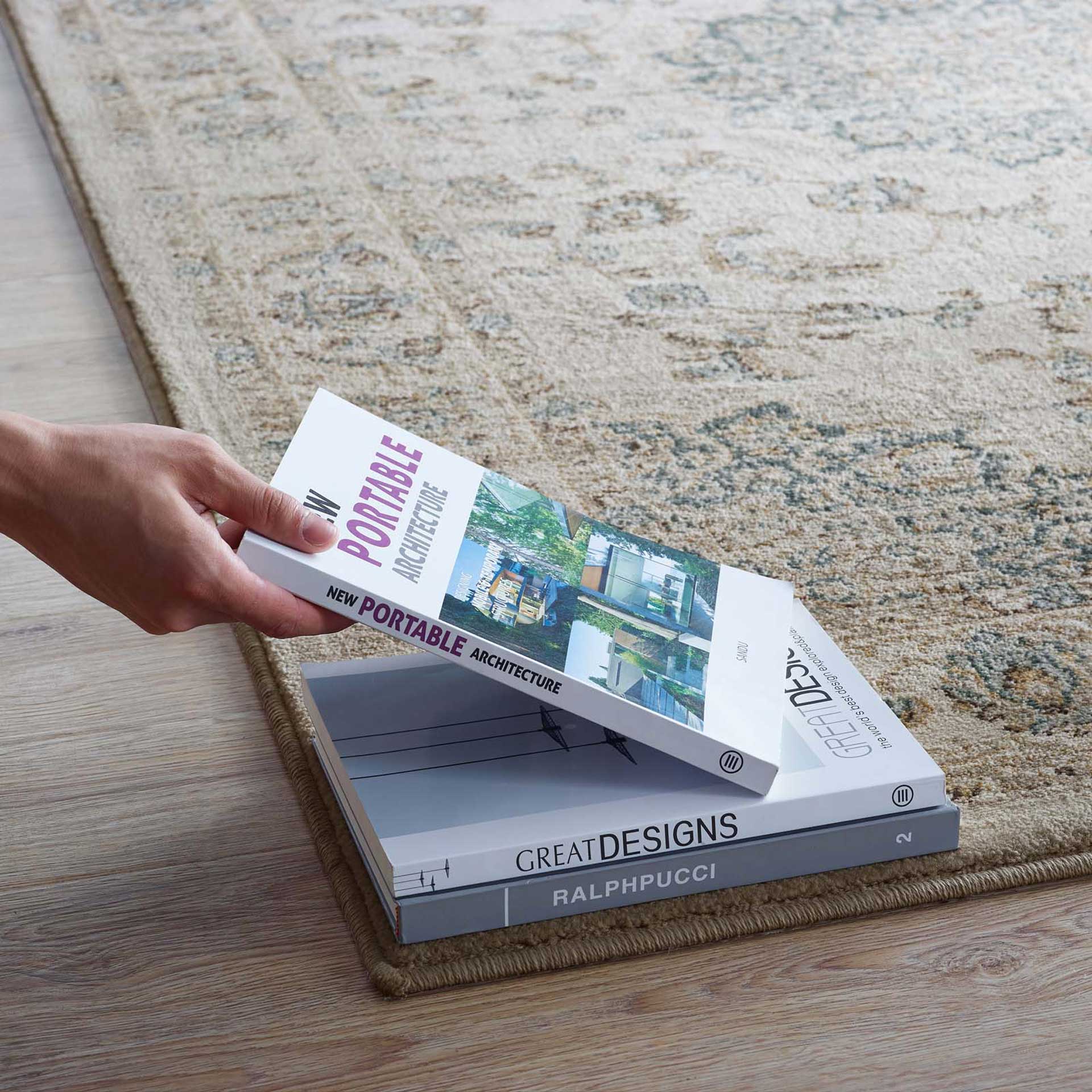 Airlington Area Rug Teal/Beige - Image 5