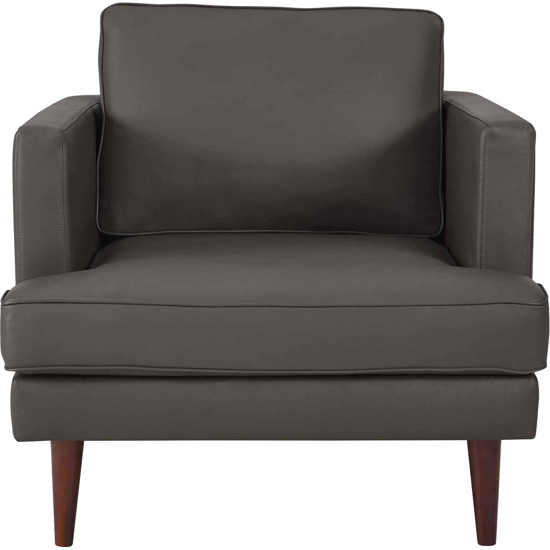 Aisley Leather Armchair Gray - Image 2