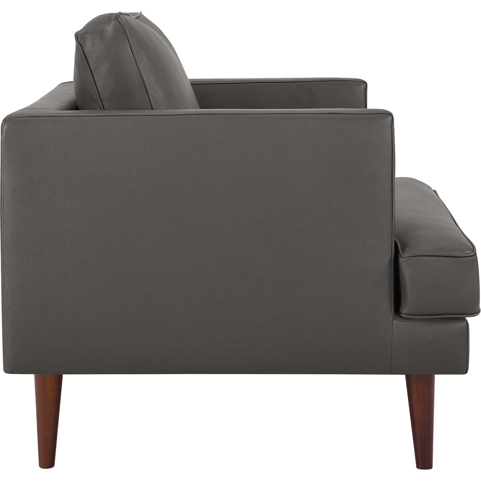 Aisley Leather Armchair Gray - Image 3