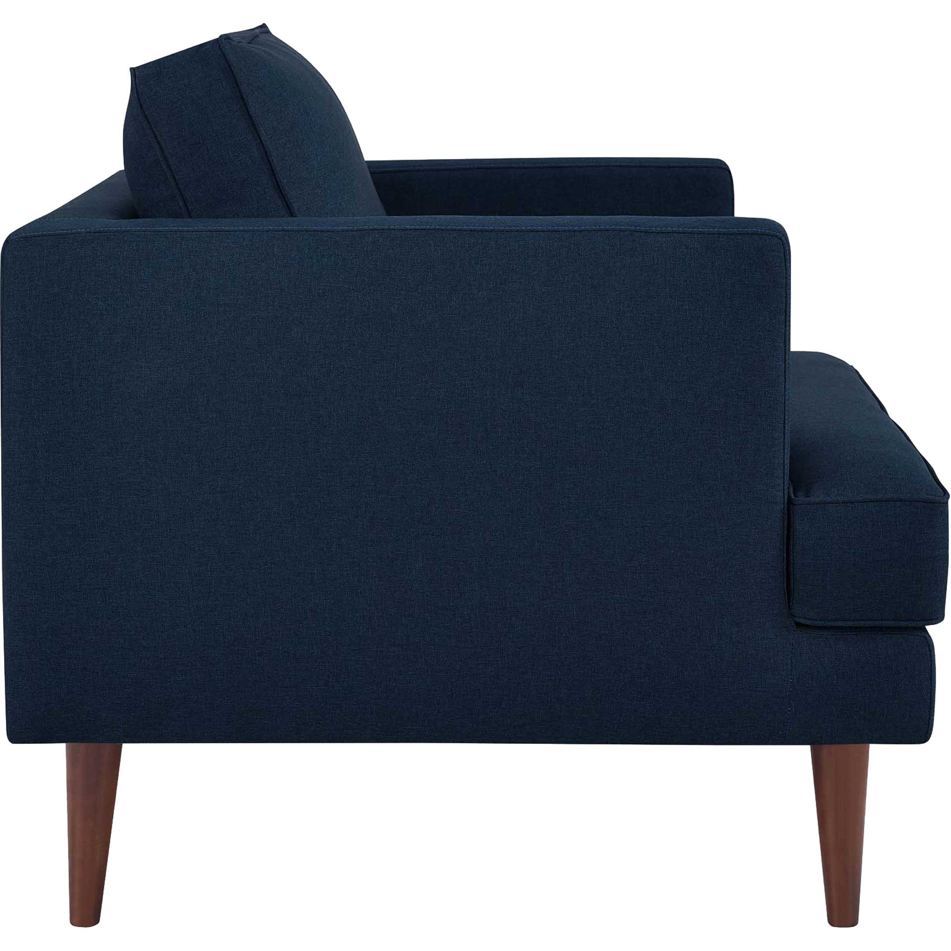Aisley Upholstered Fabric Armchair Blue - Image 3