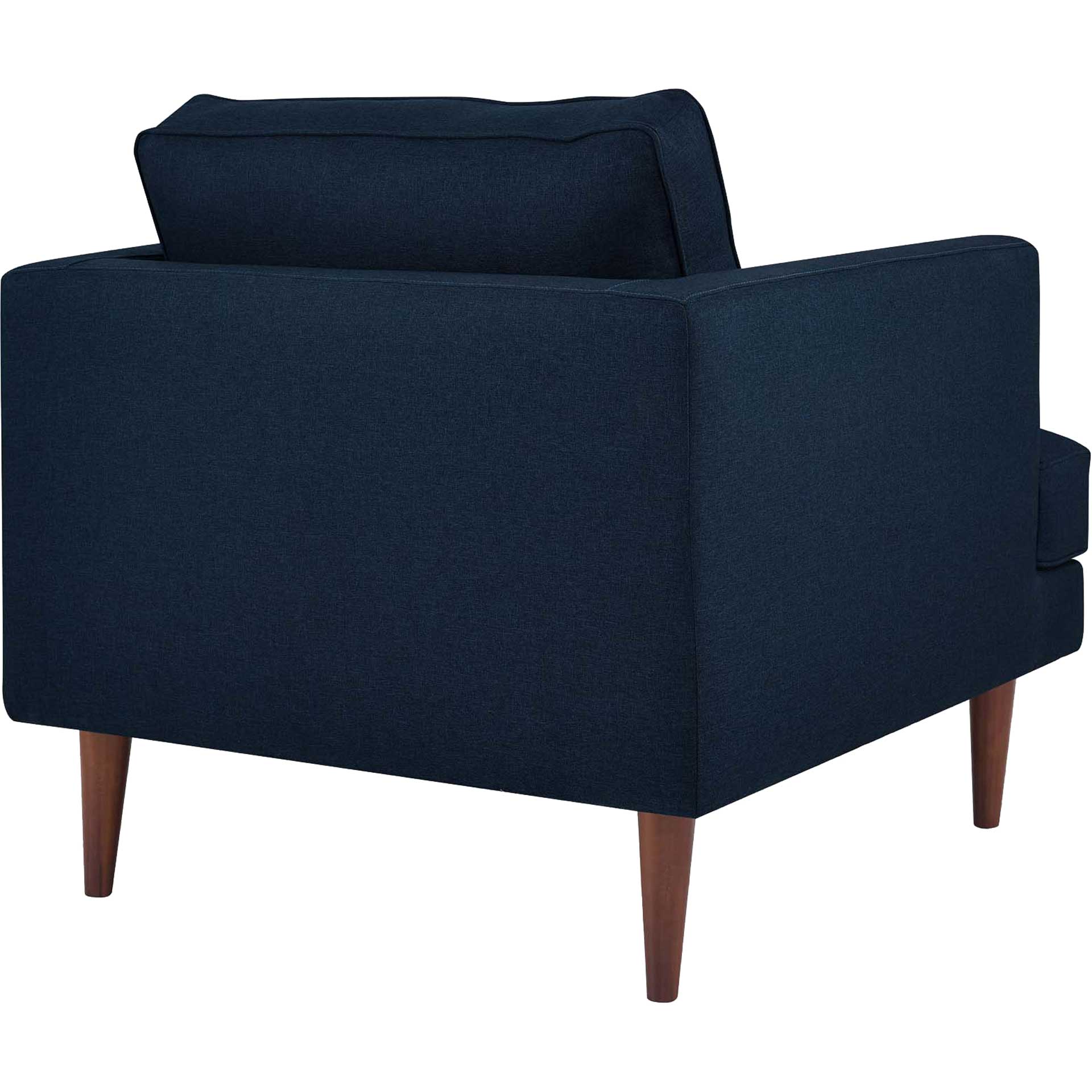 Aisley Upholstered Fabric Armchair Blue - Image 4