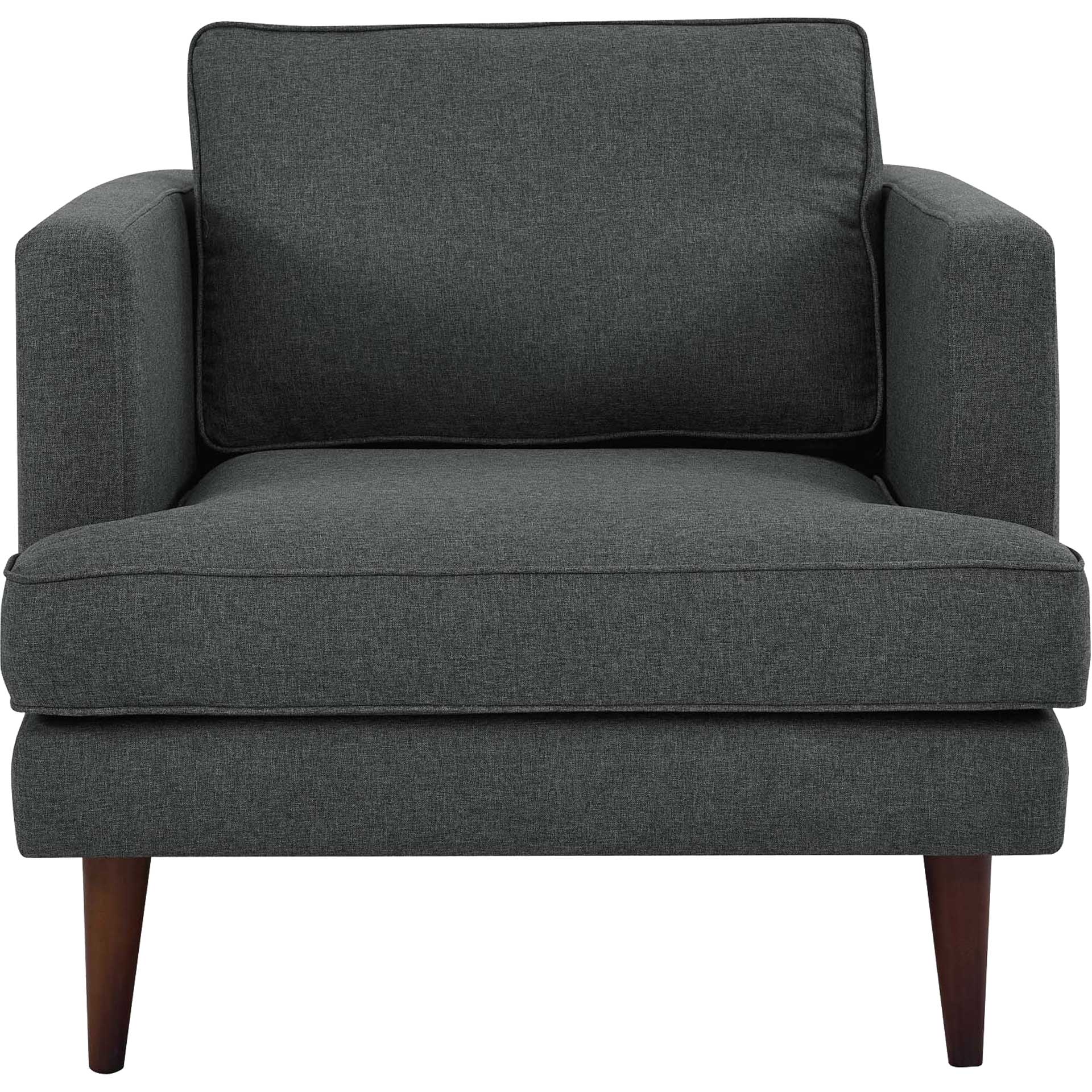 Aisley Upholstered Fabric Armchair Gray - Image 2