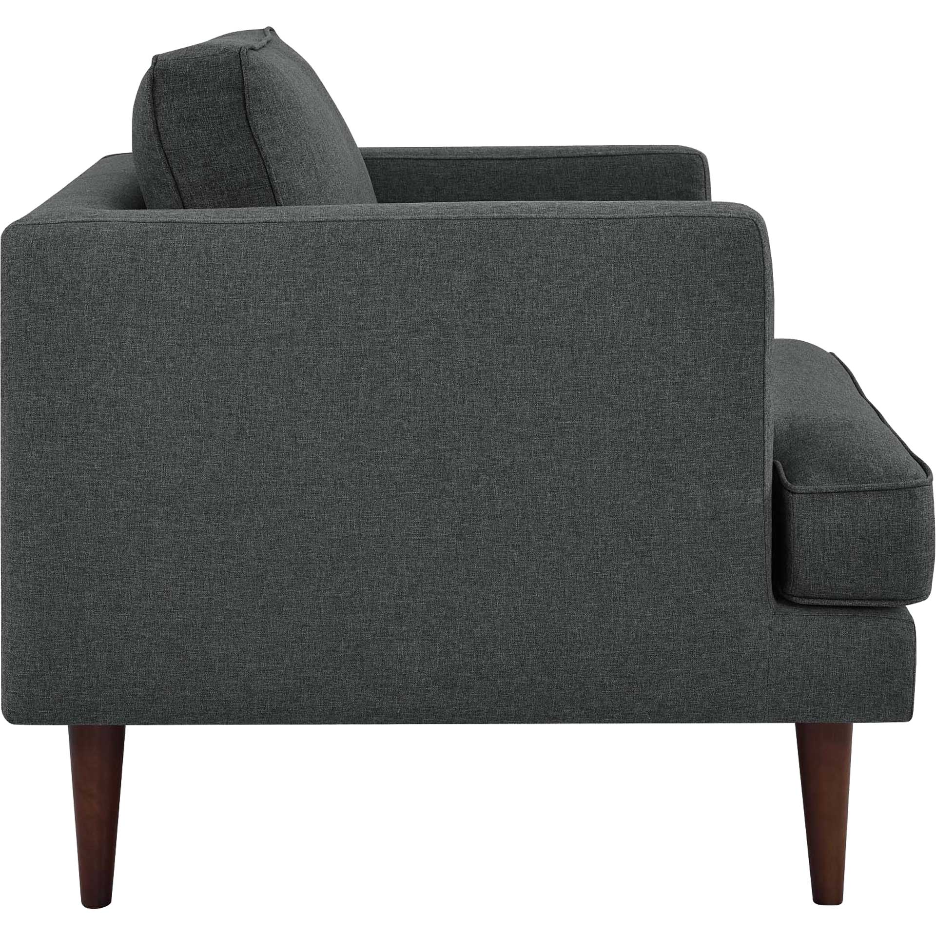 Aisley Upholstered Fabric Armchair Gray - Image 3