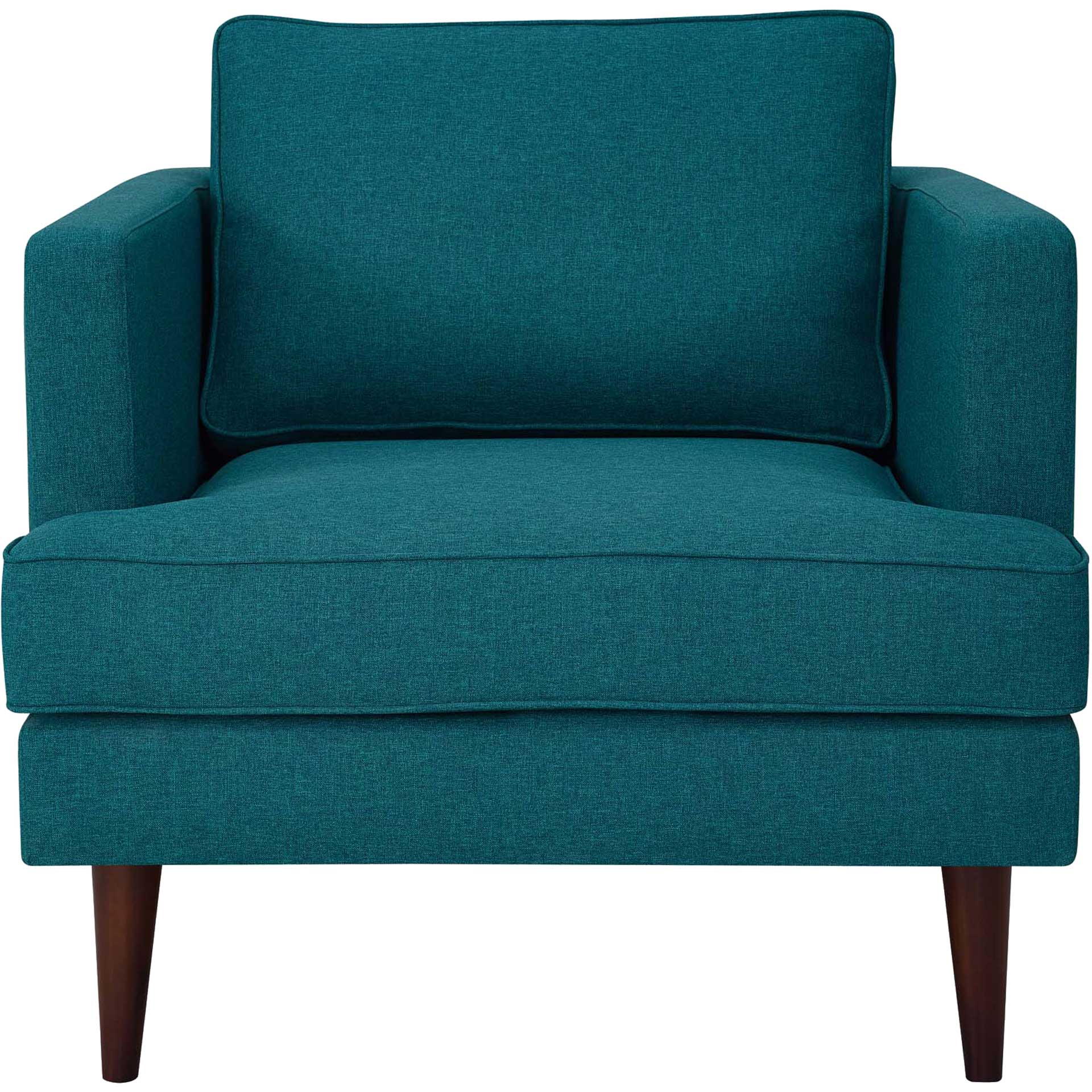 Aisley Upholstered Fabric Armchair Teal - Image 2