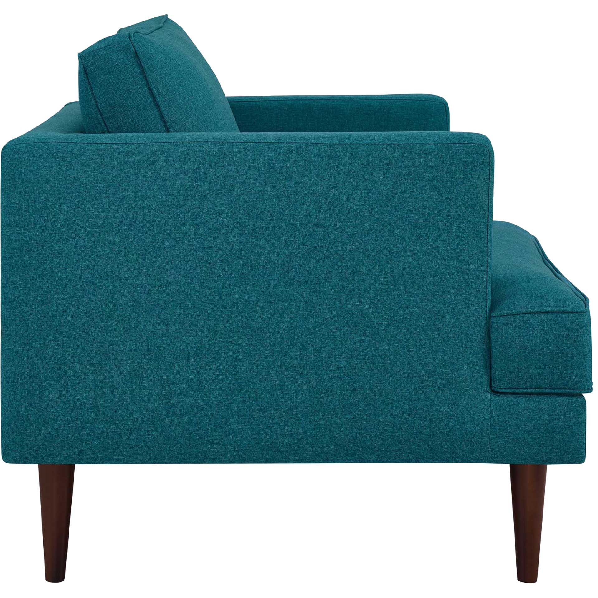 Aisley Upholstered Fabric Armchair Teal - Image 3