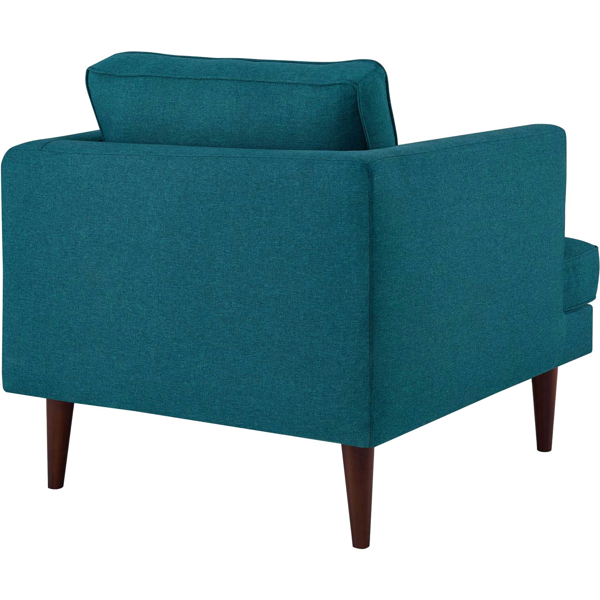 Aisley Upholstered Fabric Armchair Teal - Image 4