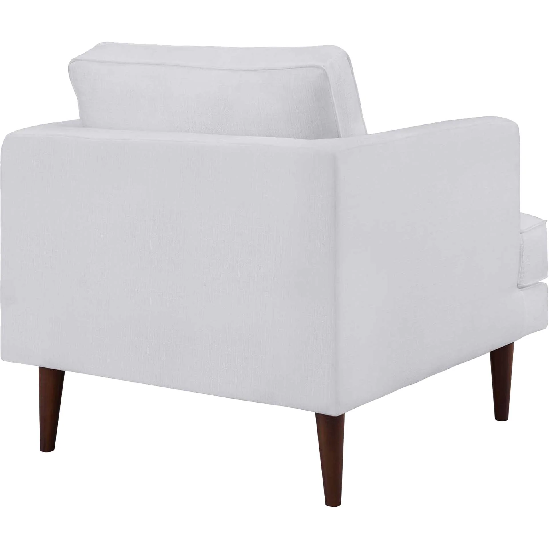 Aisley Upholstered Fabric Armchair White - Image 4