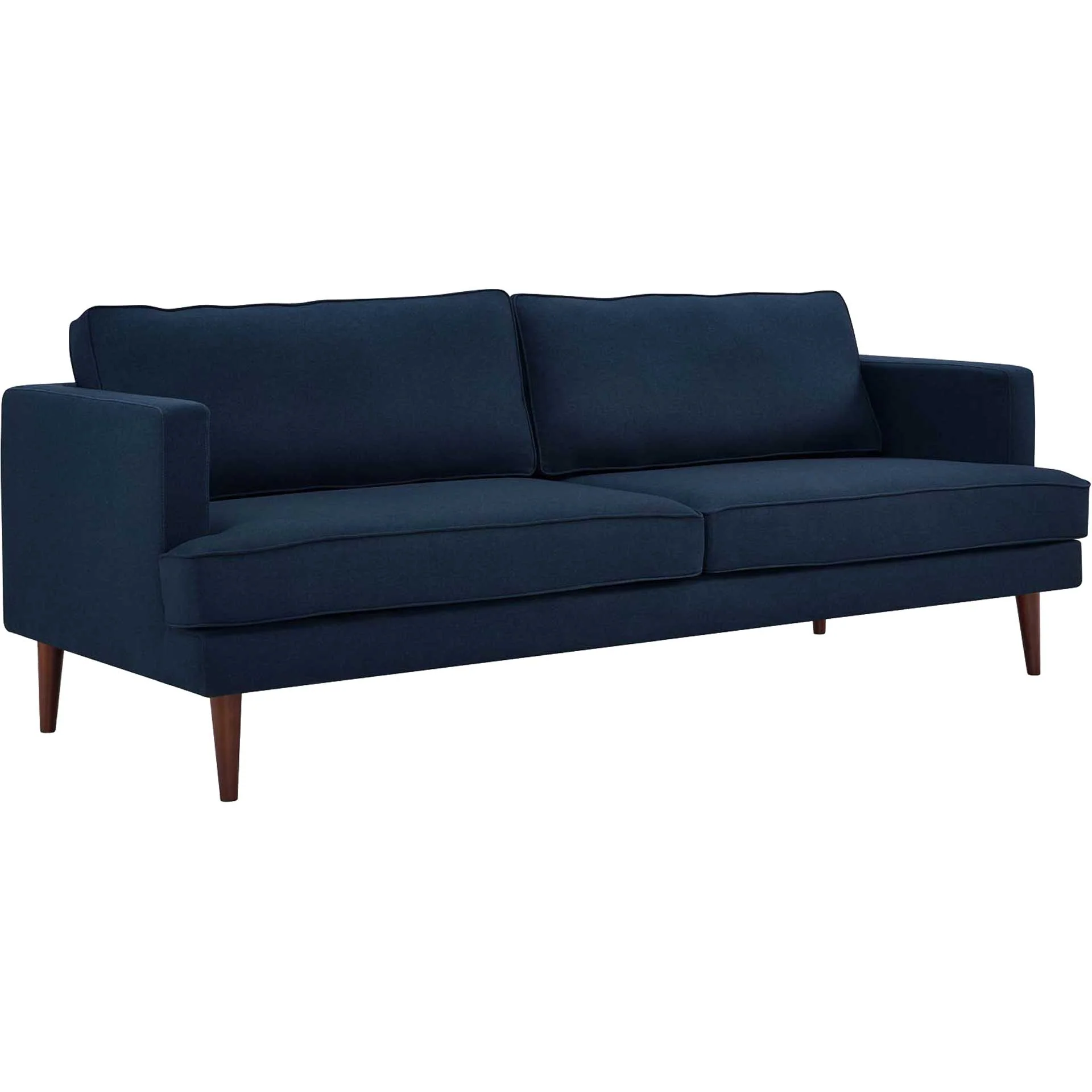 Aisley Upholstered Fabric Sofa Blue - Image 2
