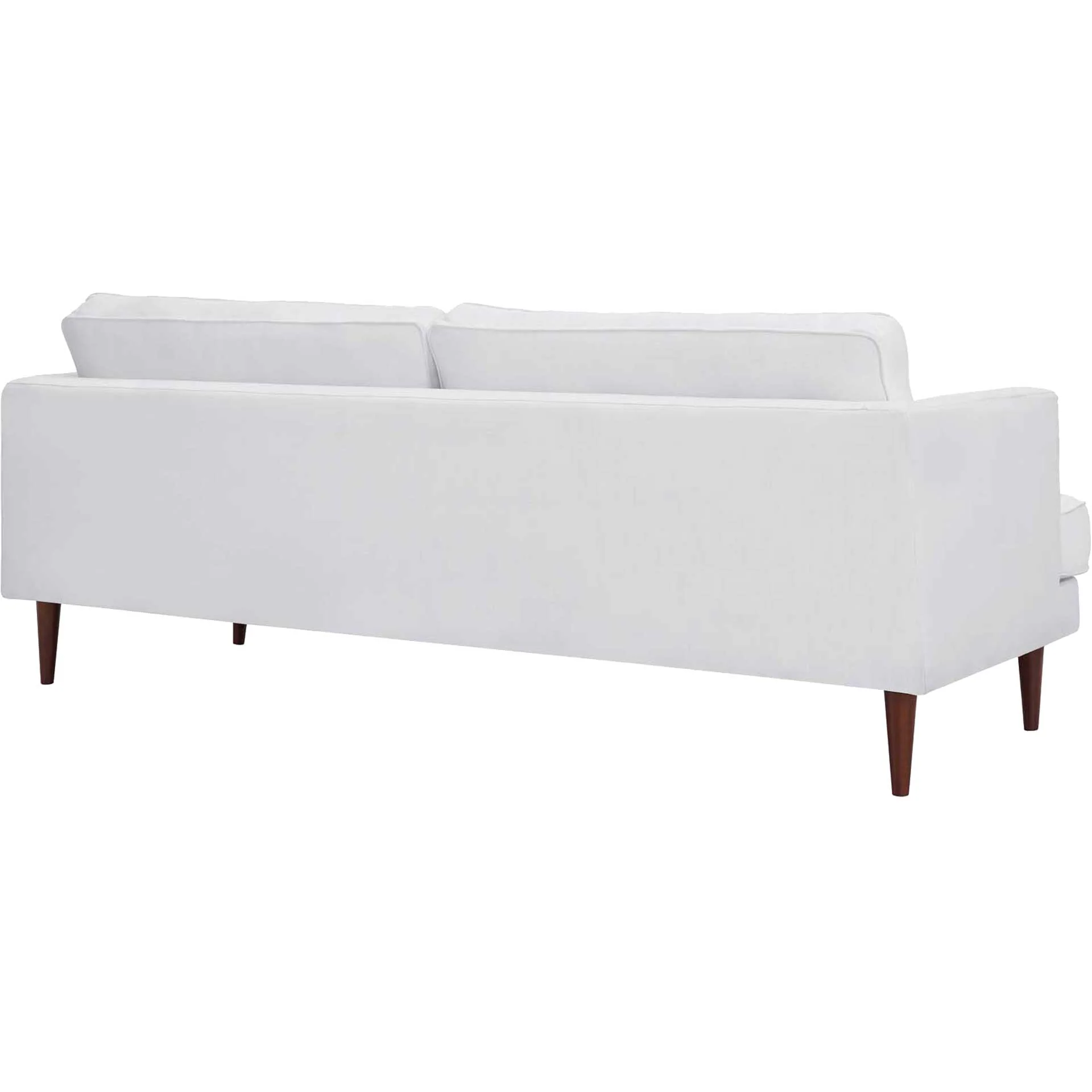 Aisley Upholstered Fabric Sofa White - Image 3