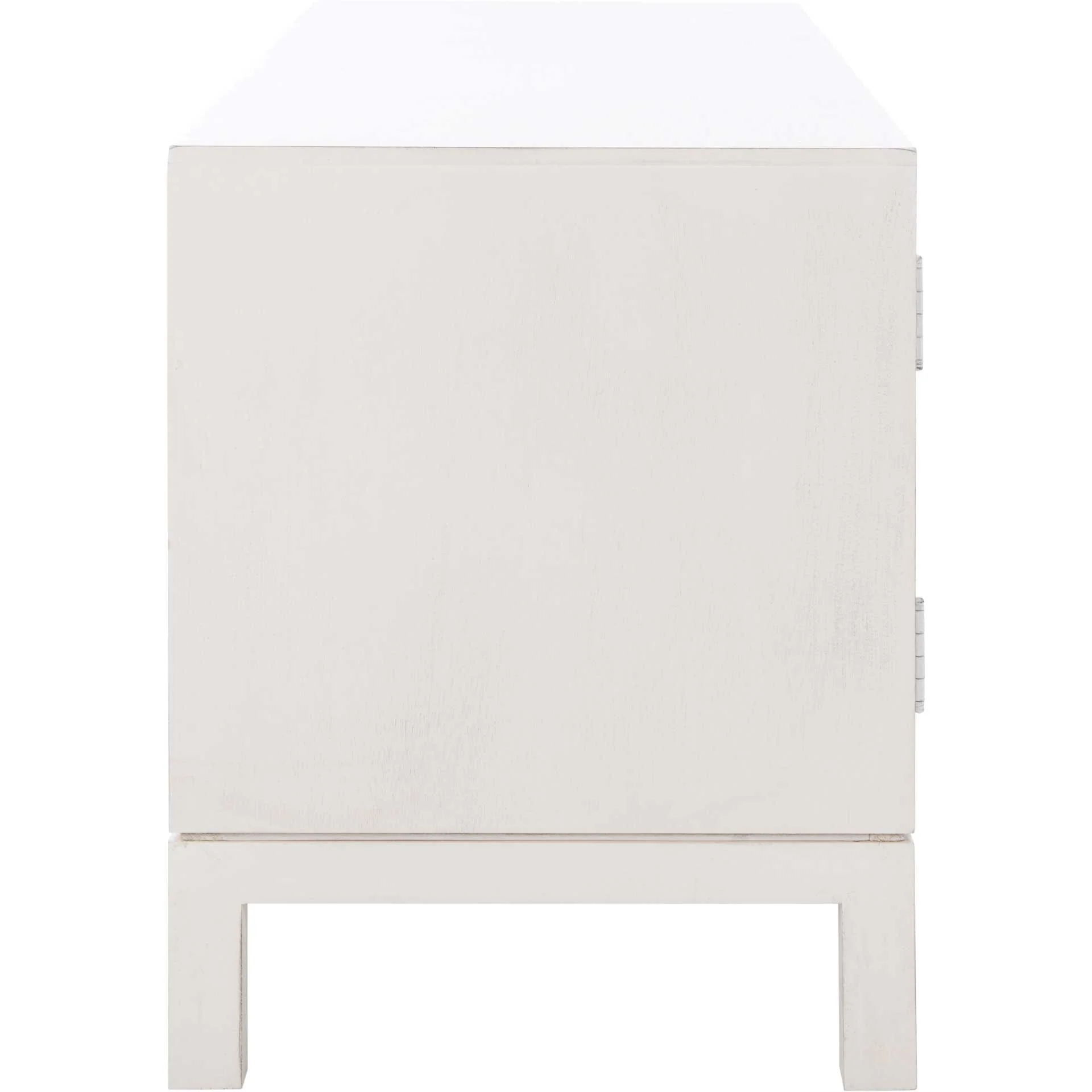 Ajani 2 Door 1 Shelf Media Stand Distressed White - Image 3