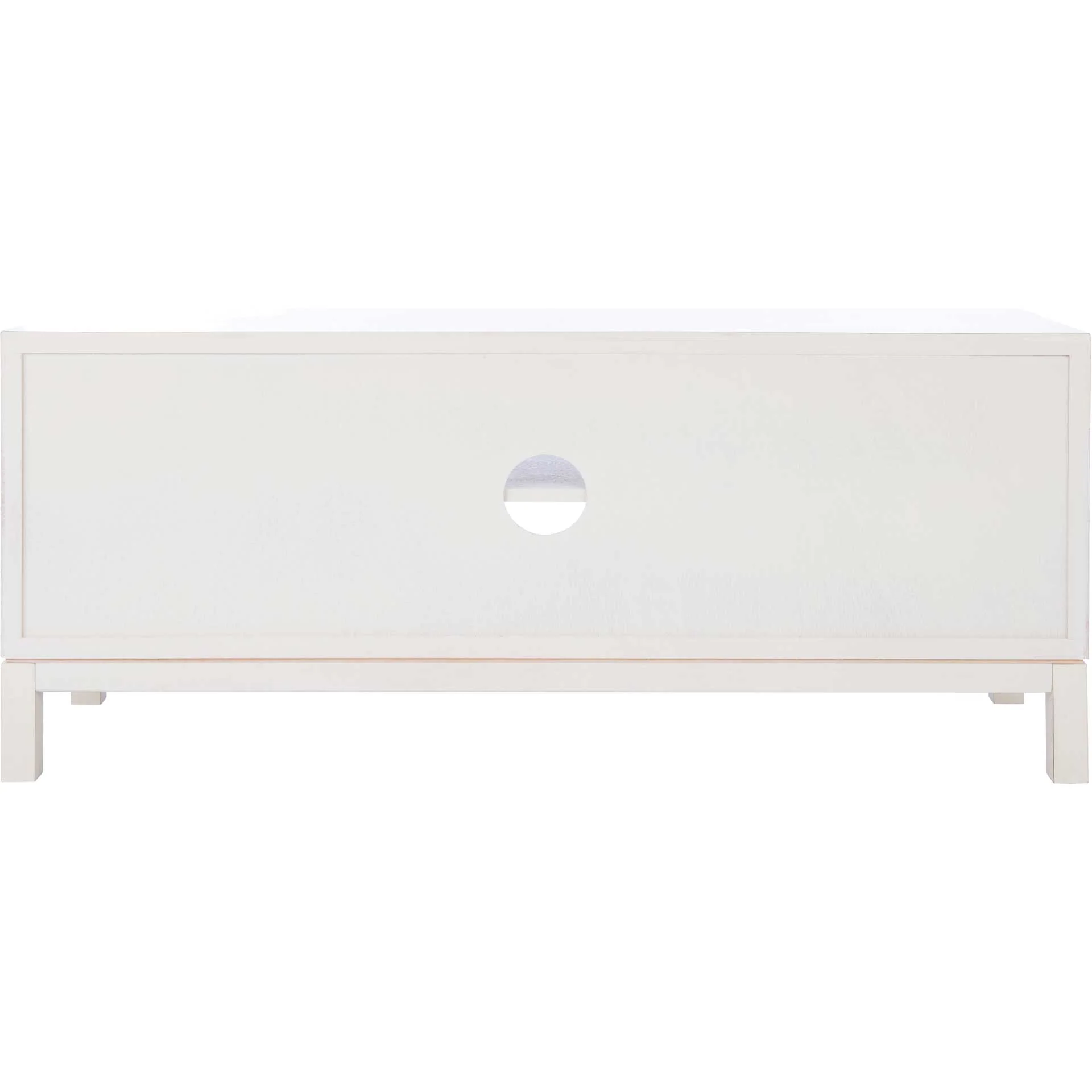 Ajani 2 Door 1 Shelf Media Stand Distressed White - Image 4