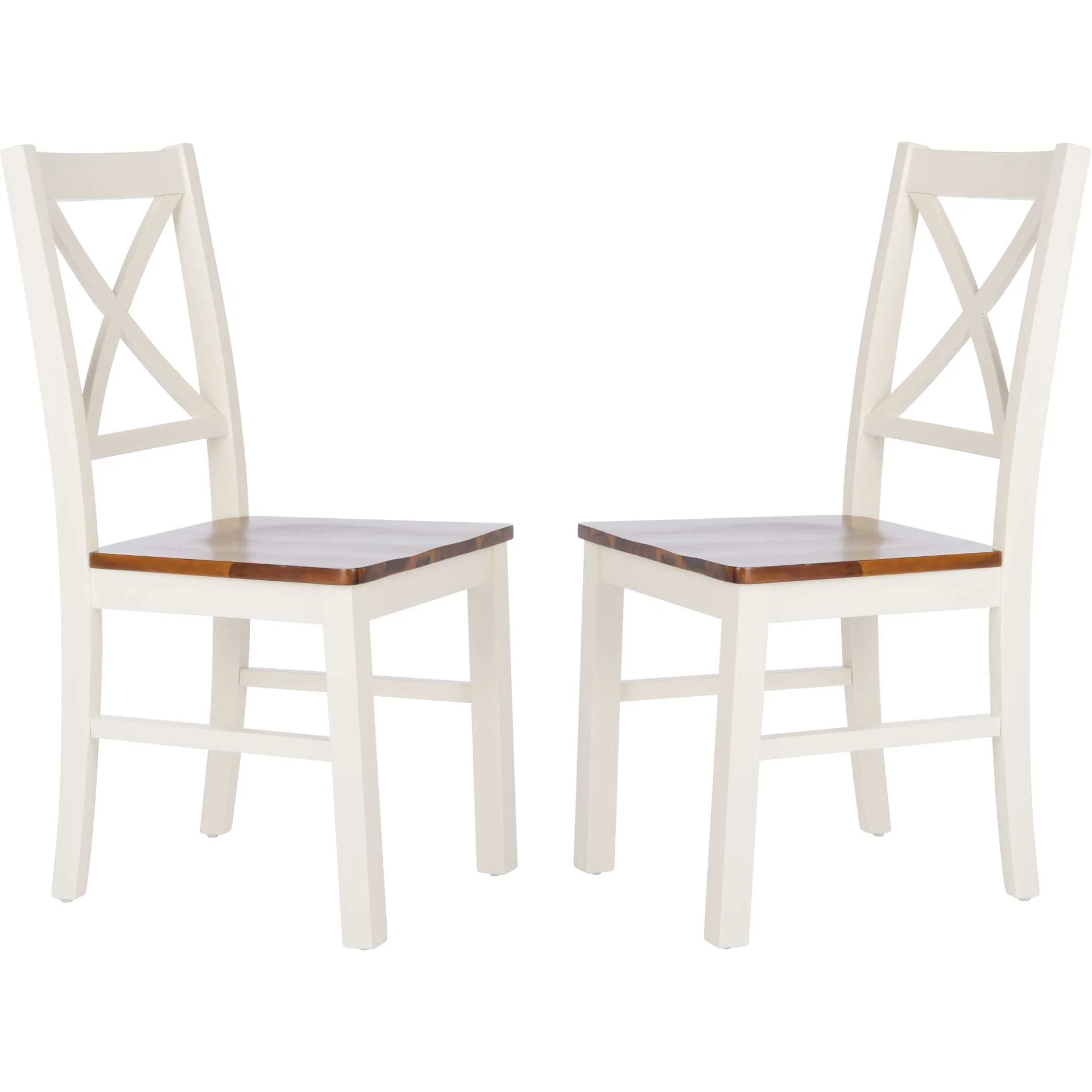 Akito Dining Chair White/Natural (Set of 2) - Image 2