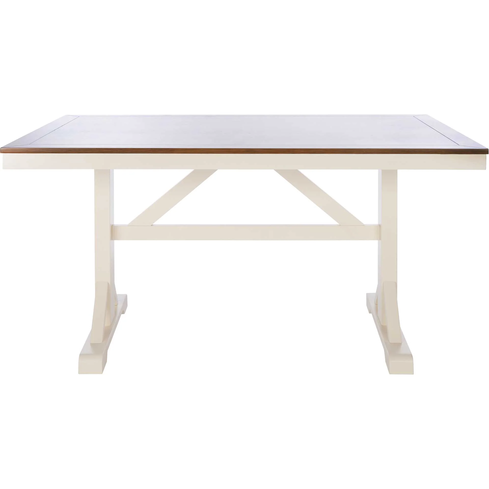 Akito Rectangle Dining Table White/Natural - Image 2
