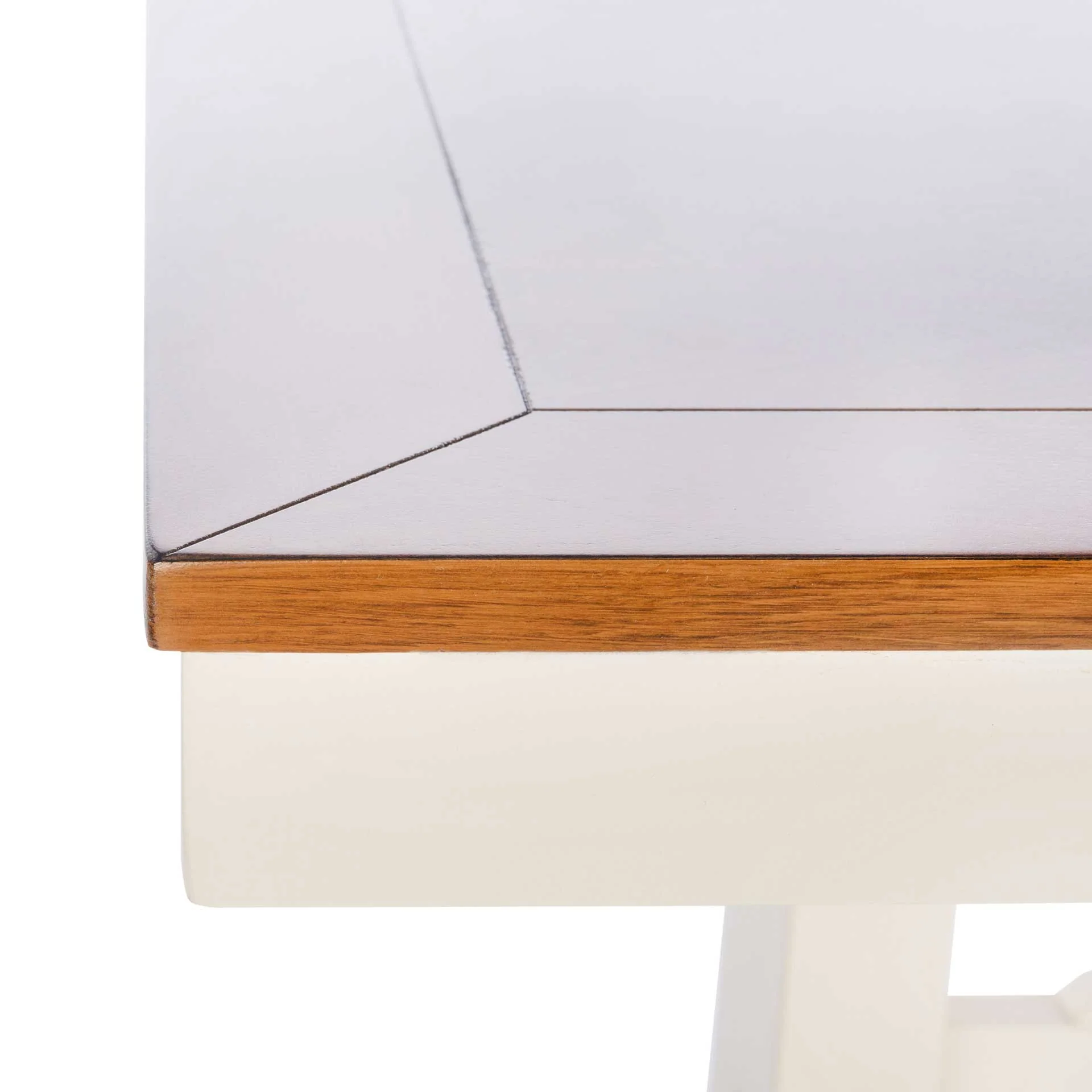 Akito Rectangle Dining Table White/Natural - Image 4