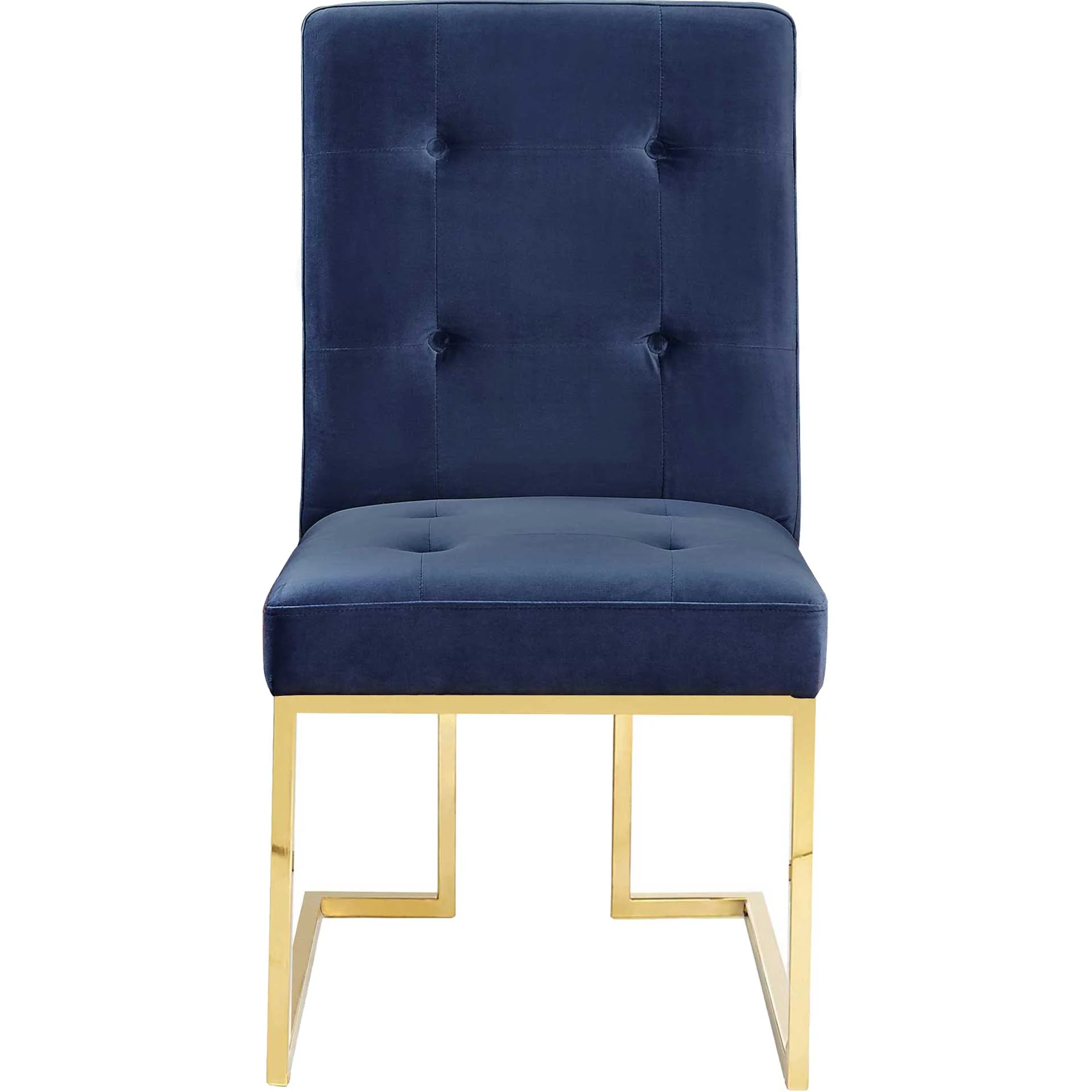 Akito Velvet Chair Navy (Set of 2) - Image 2