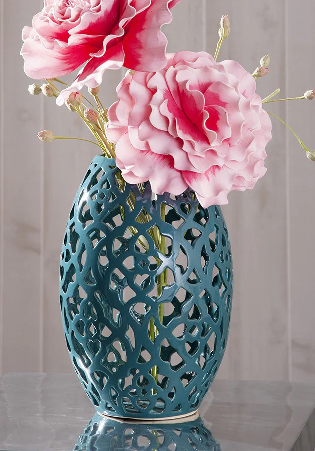 Alachua Cutwork Ceramic Vase - Image 2