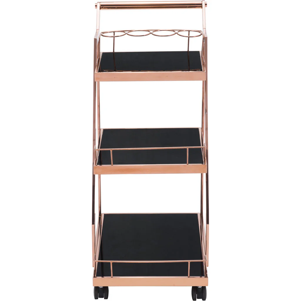 Alacrity Serving Cart Rose Gold - Image 3
