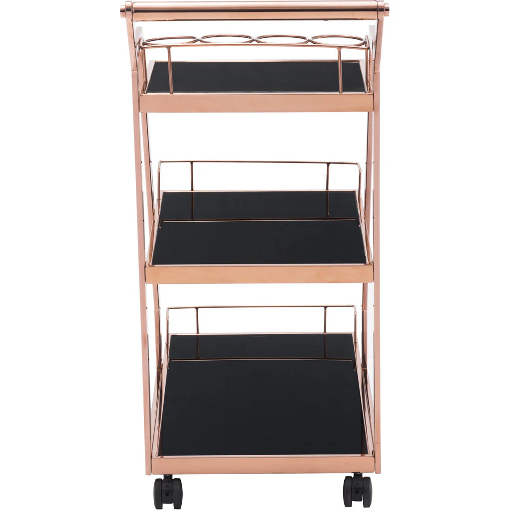 Alacrity Serving Cart Rose Gold - Image 4