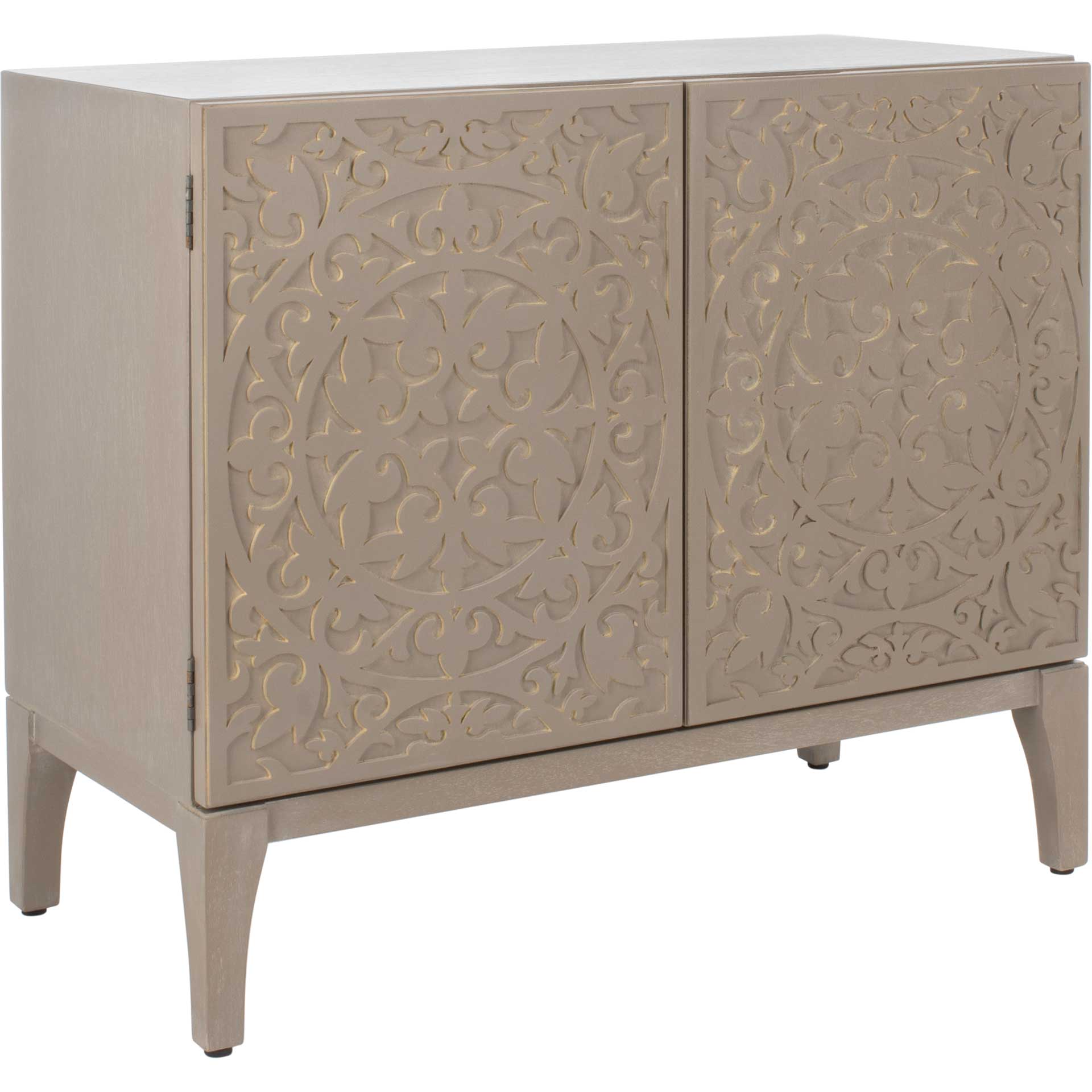 Alaia 2 Door 2 Shelf Chest Antique Gray - Image 2