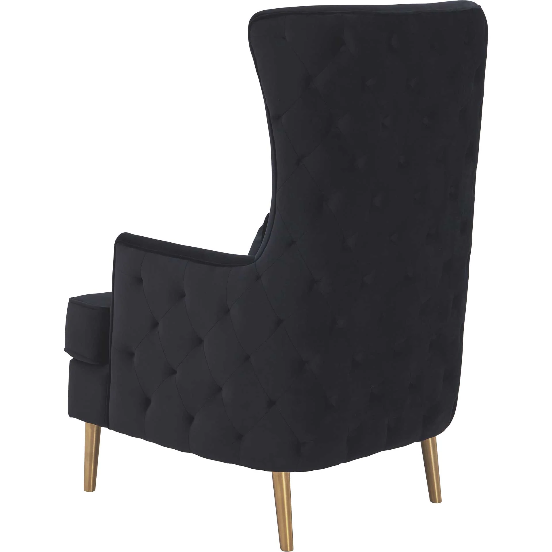 Alaia Tall Tufted Back Chair Black - Image 4