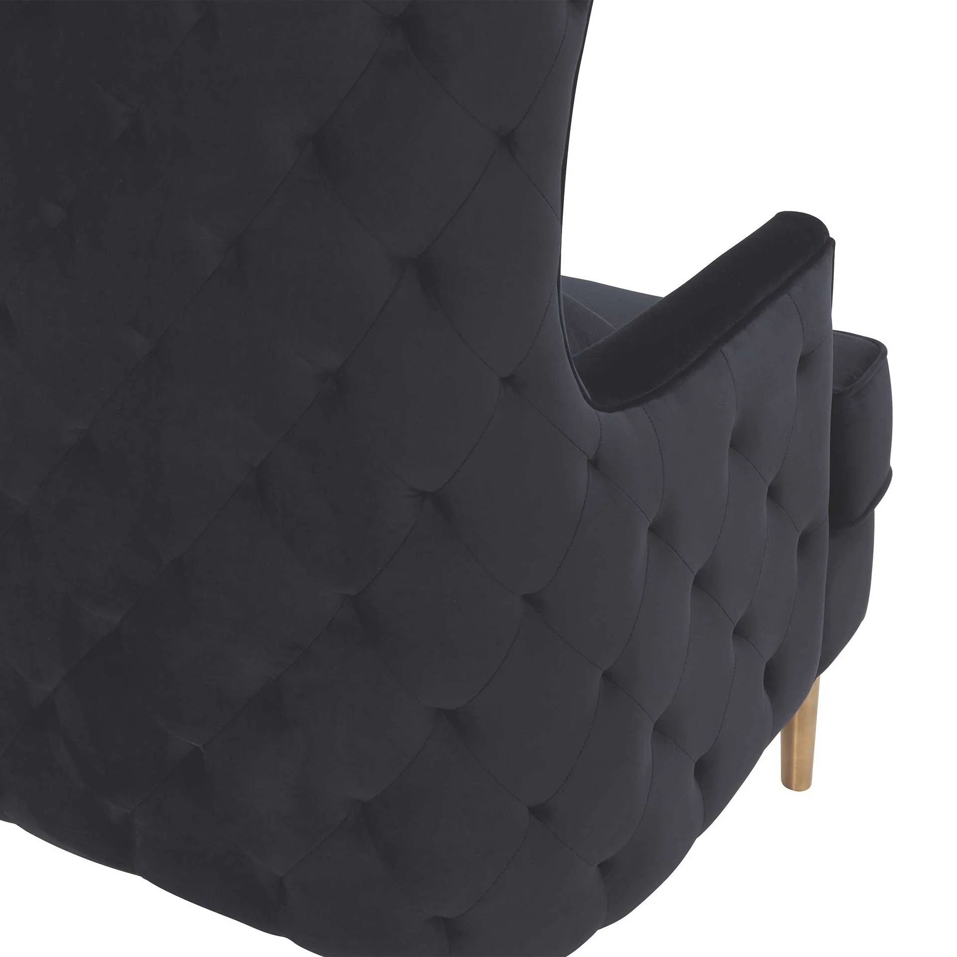 Alaia Tall Tufted Back Chair Black - Image 5