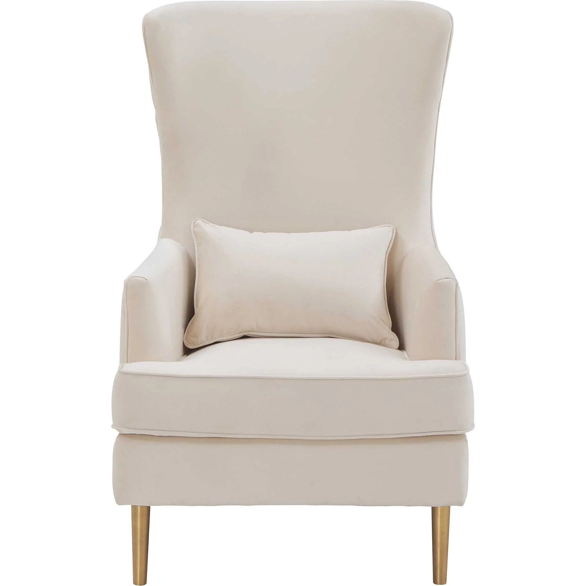 Alaia Tall Tufted Back Chair Cream - Image 2