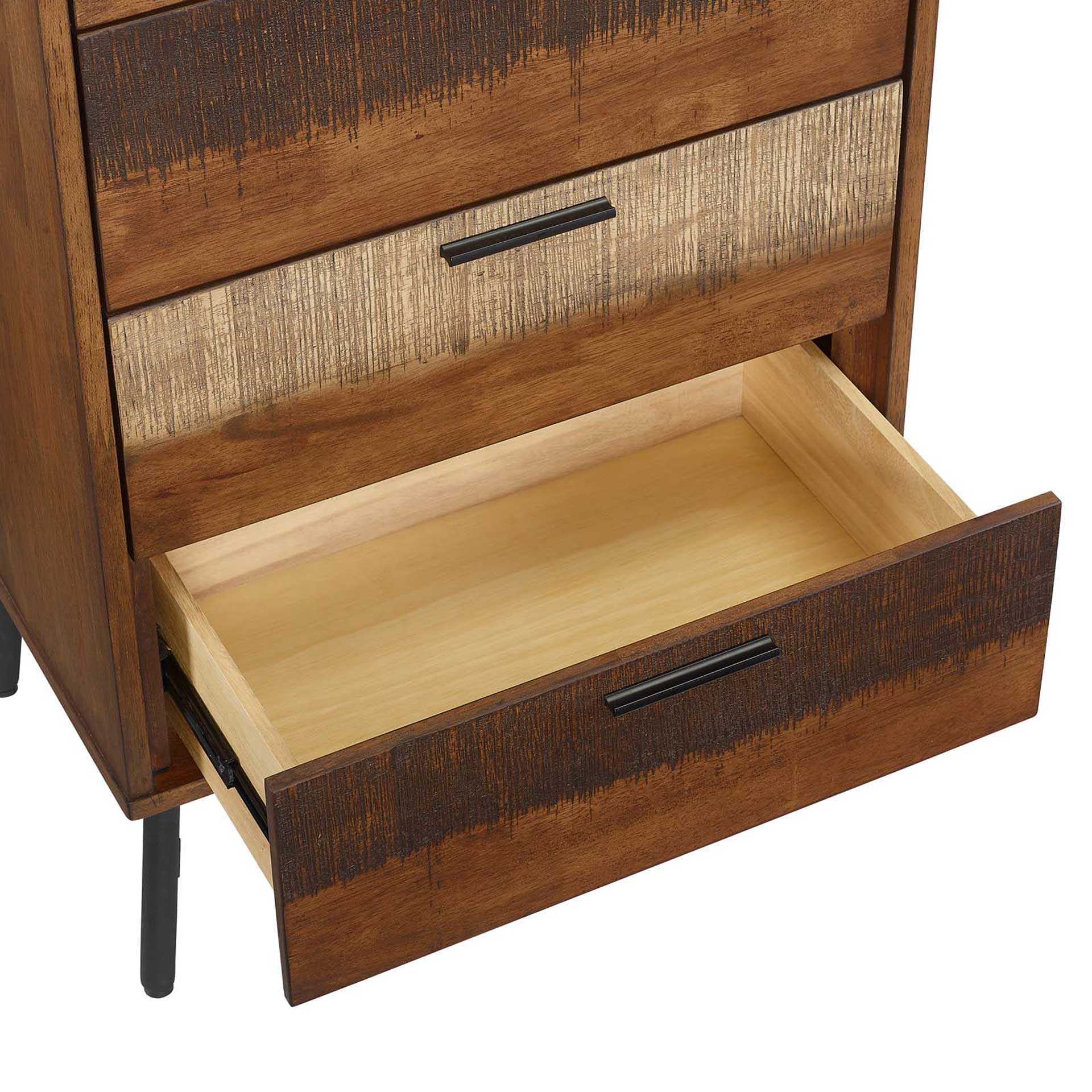 Alamosa Rustic Wood Chest Walnut - Image 4