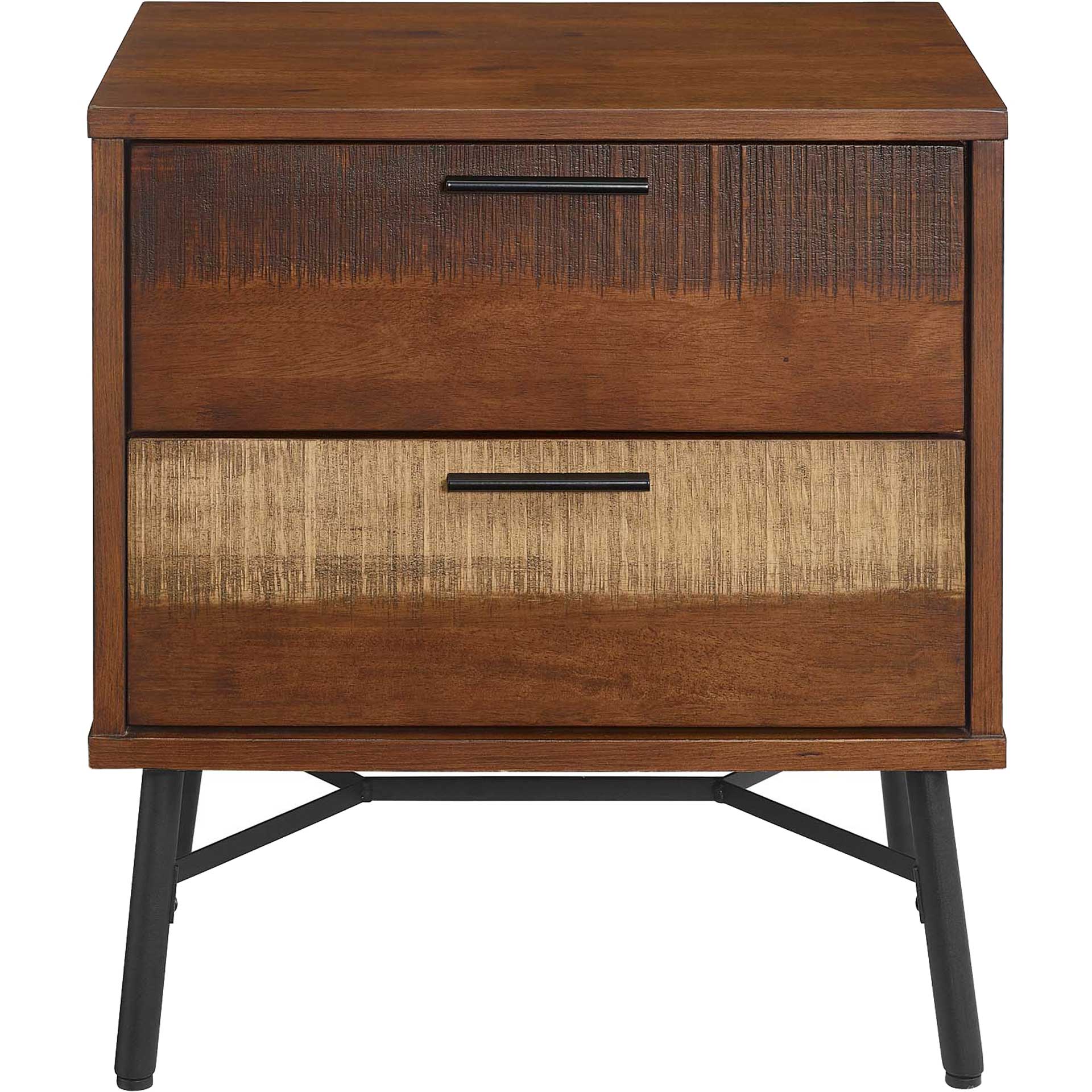 Alamosa Rustic Wood Nightstand Walnut - Image 2