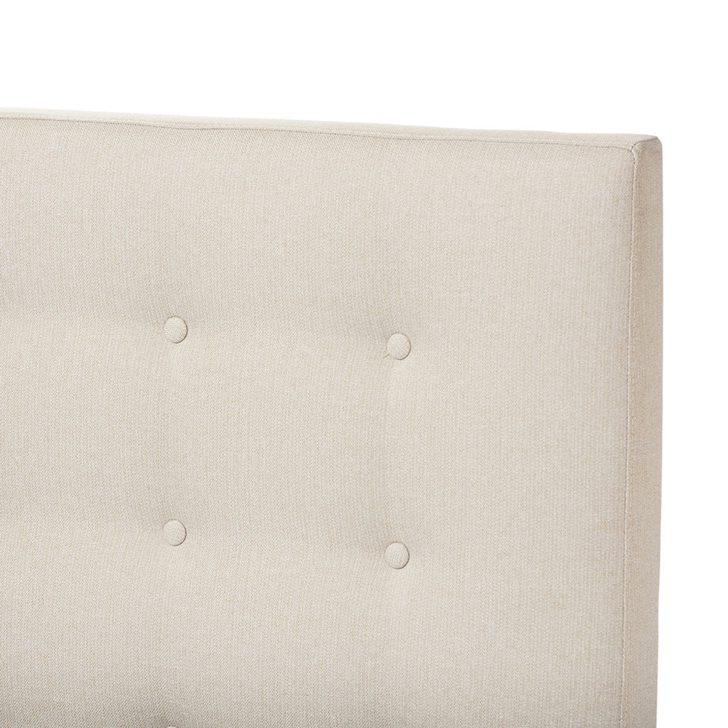 Alan Platform Bed Beige - Image 3
