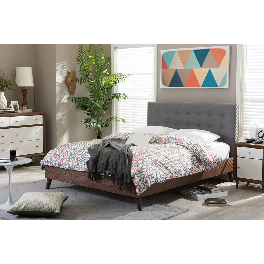 Alan Platform Bed Gray - Image 5
