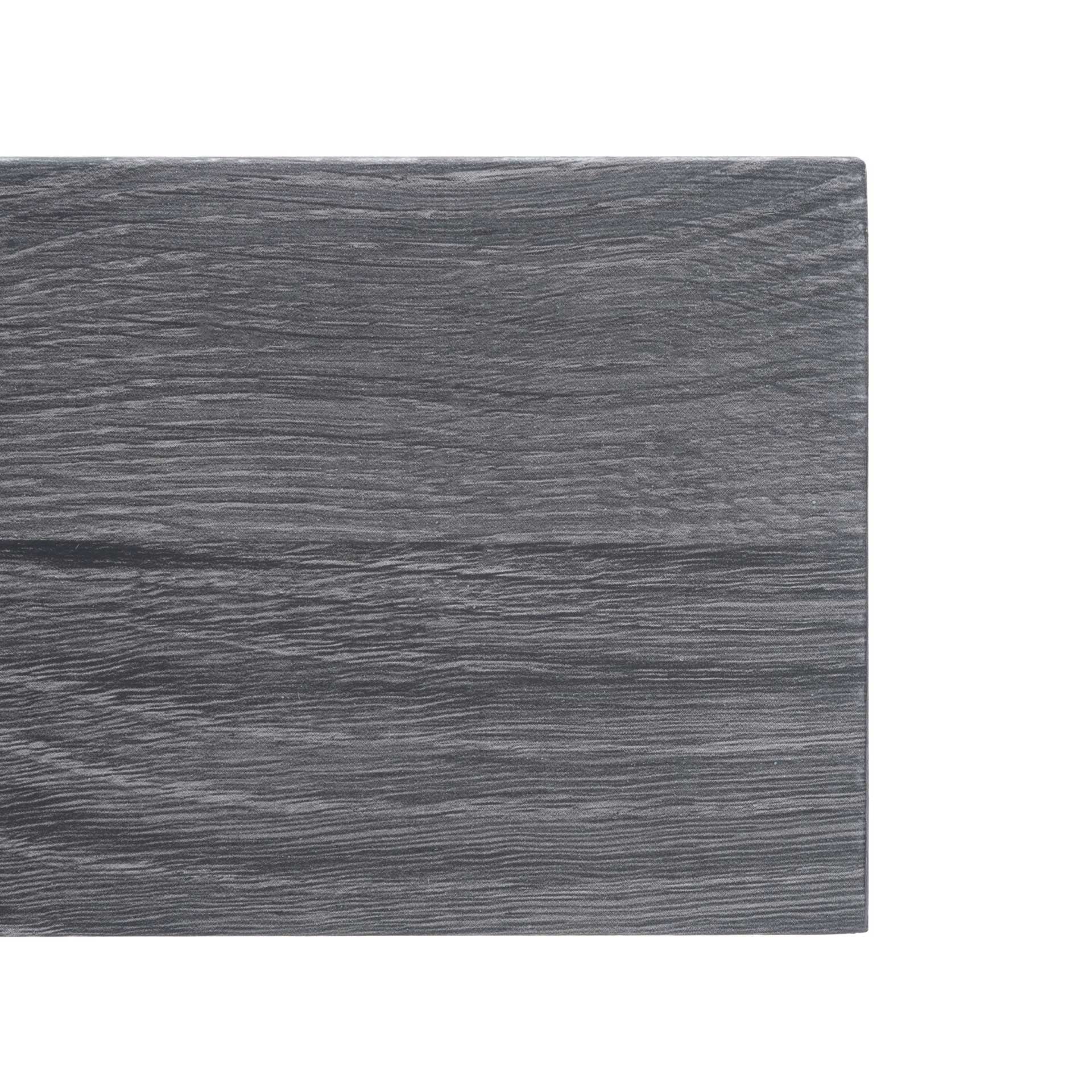 Alan Wood Top Dining Table Black Oak/Black - Image 3