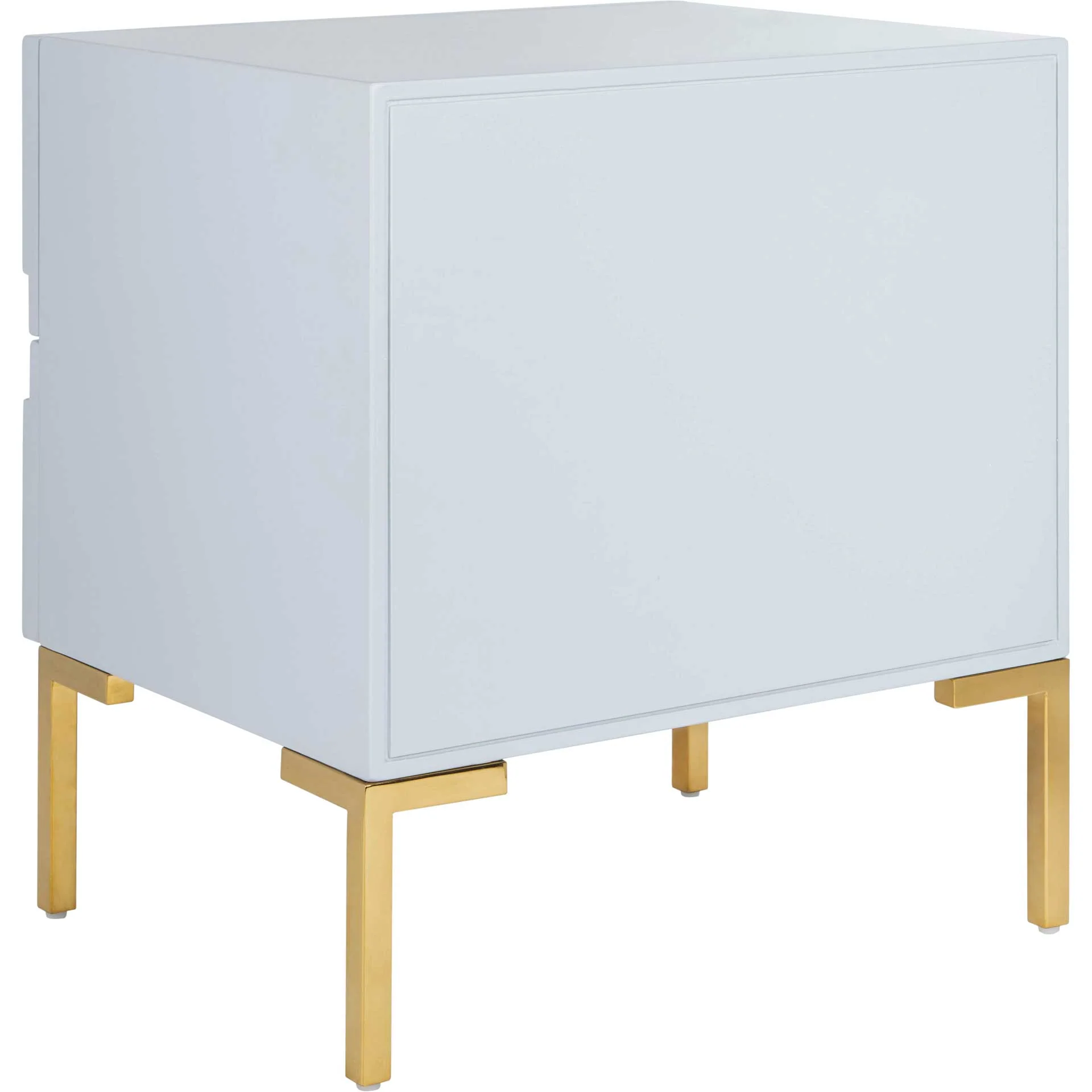Alana Zigzag Side Table Gray/Gold - Image 5