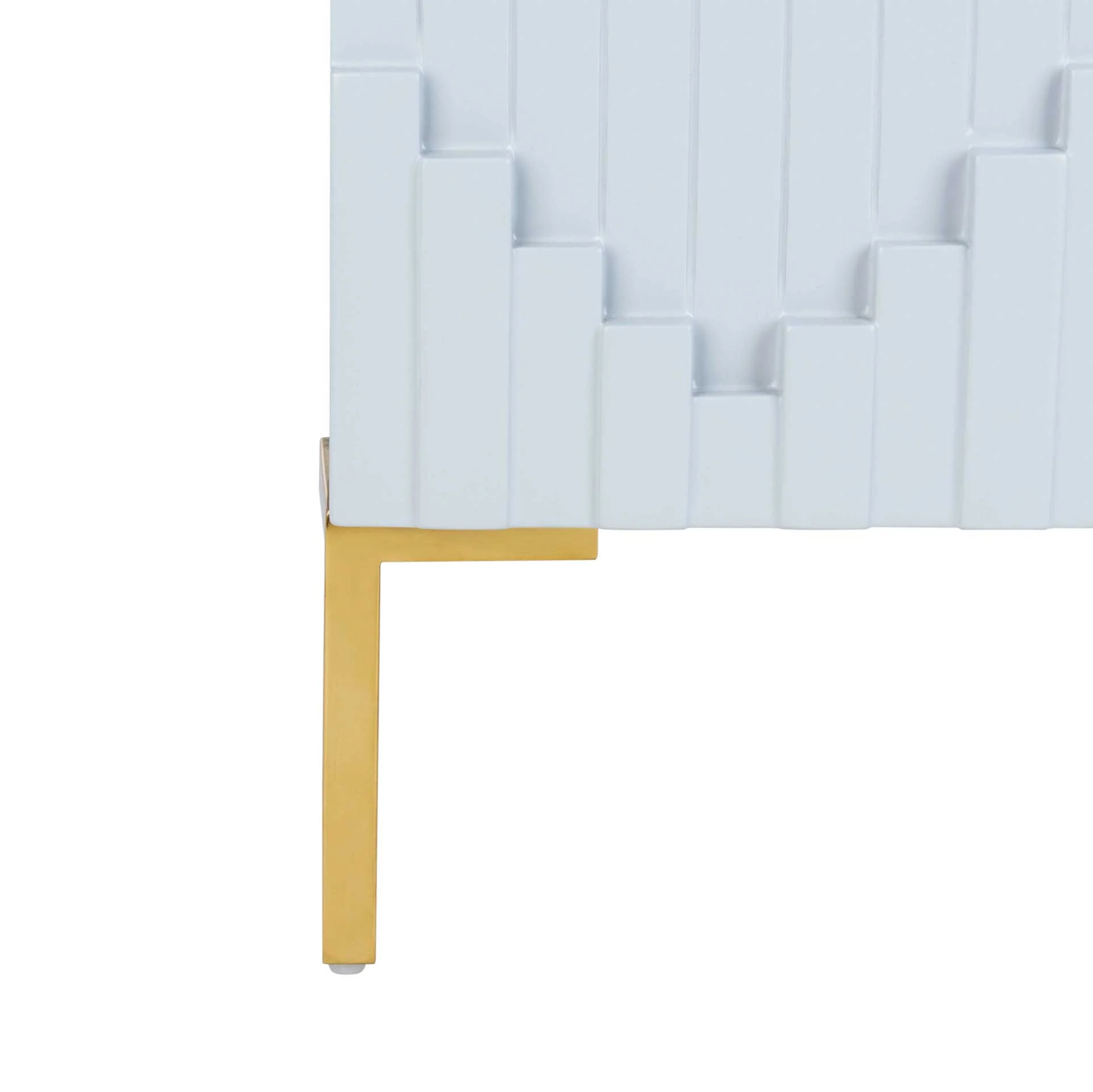 Alana Zigzag Side Table Gray/Gold - Image 7