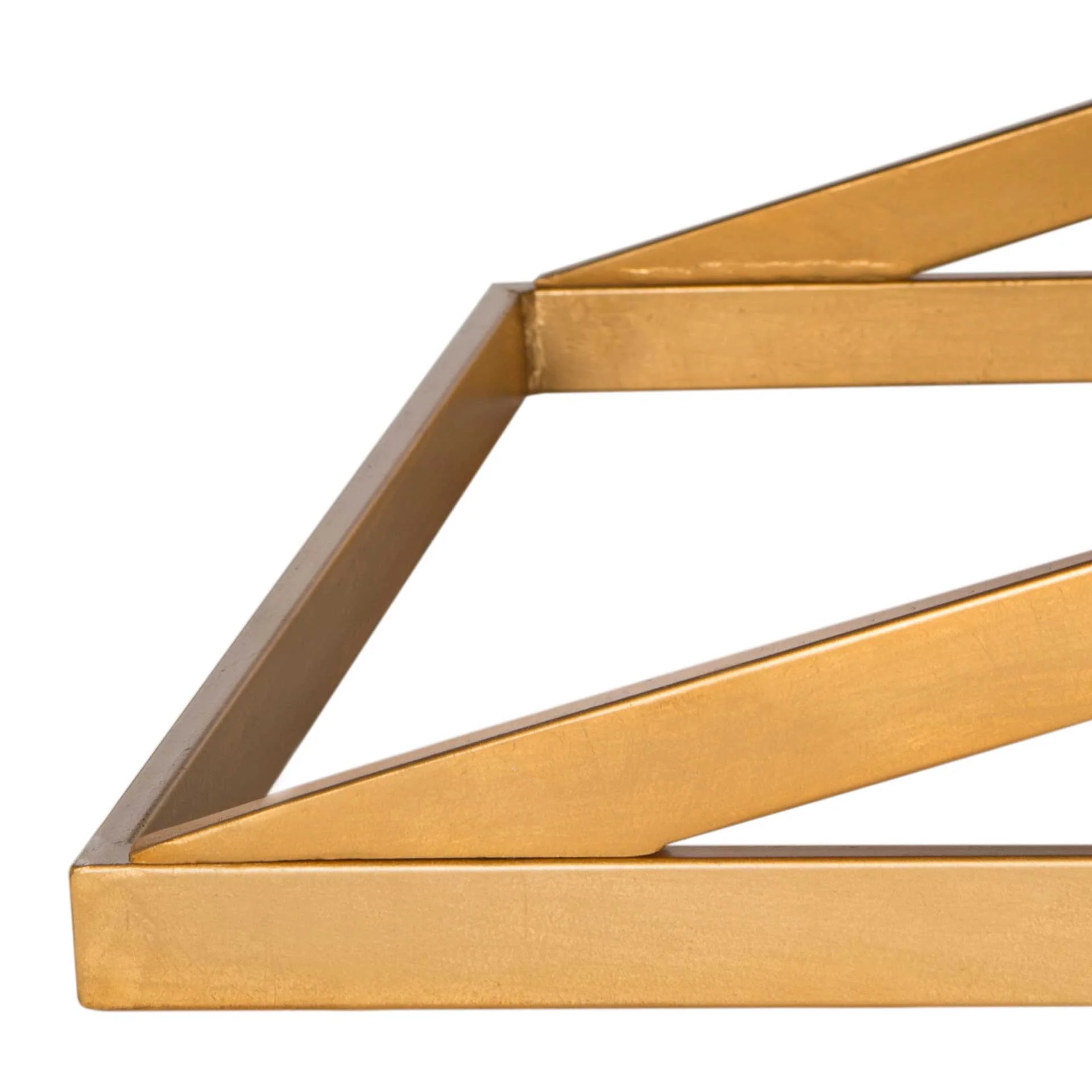 Alaric Faux Ostrich Bench Creme/Gold - Image 5