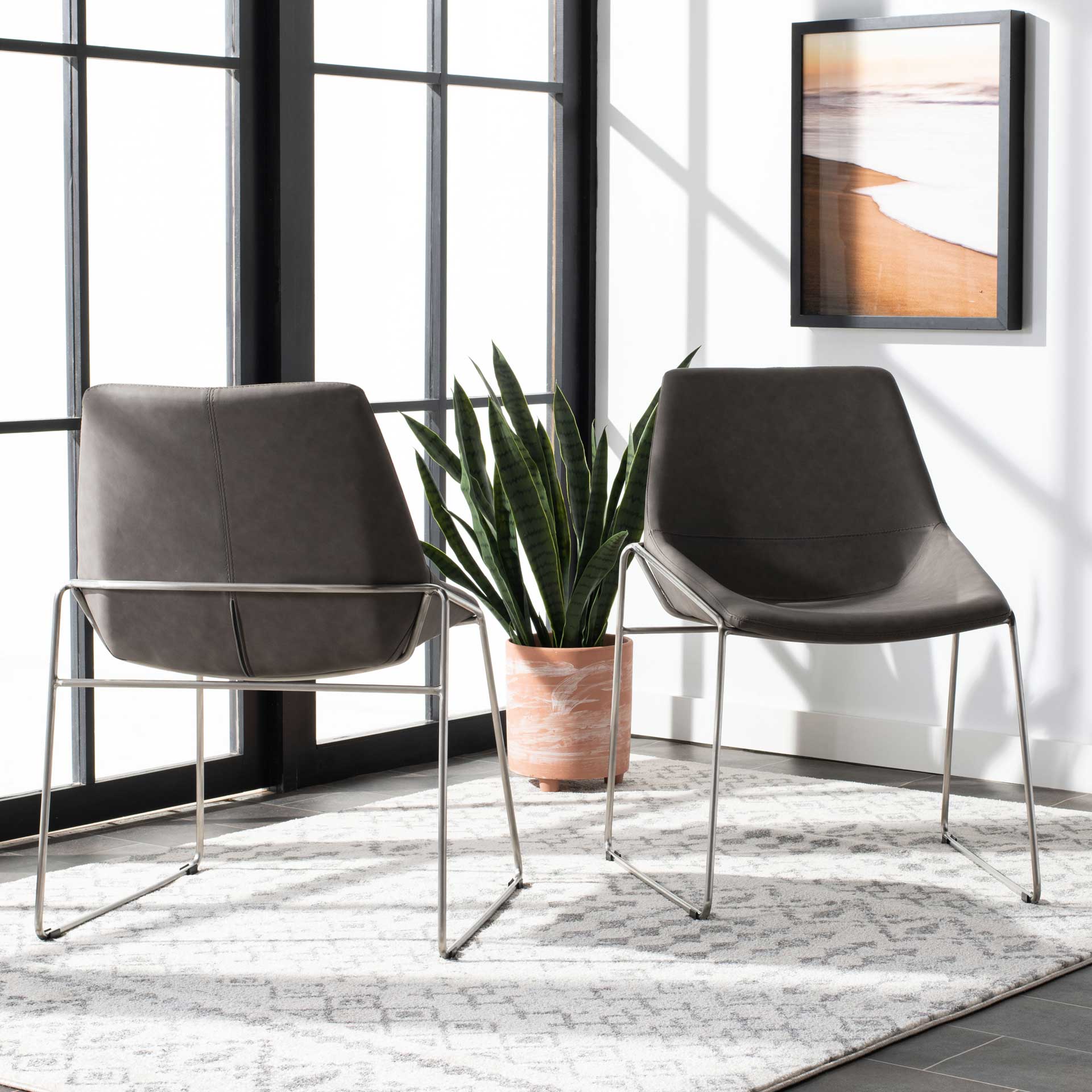Alasdair Dining Chair Matte Ash Gray (Set of 2) - Image 7