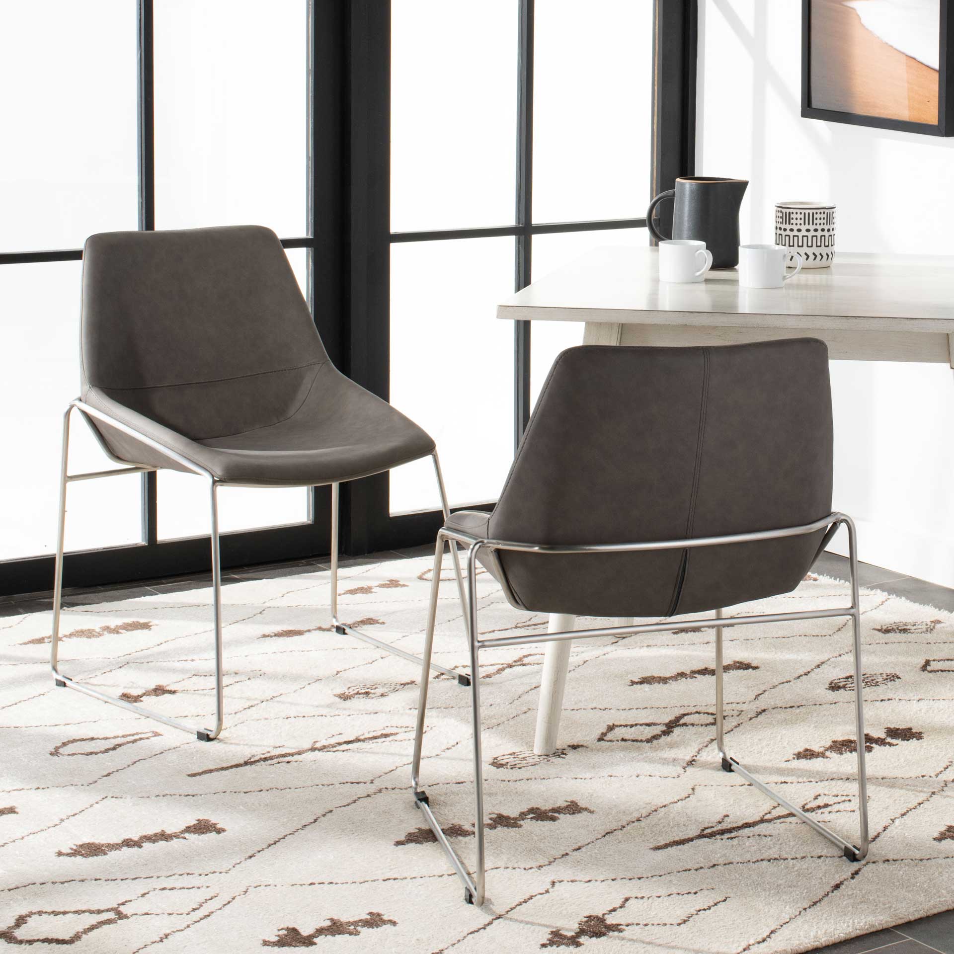 Alasdair Dining Chair Matte Ash Gray (Set of 2) - Image 8