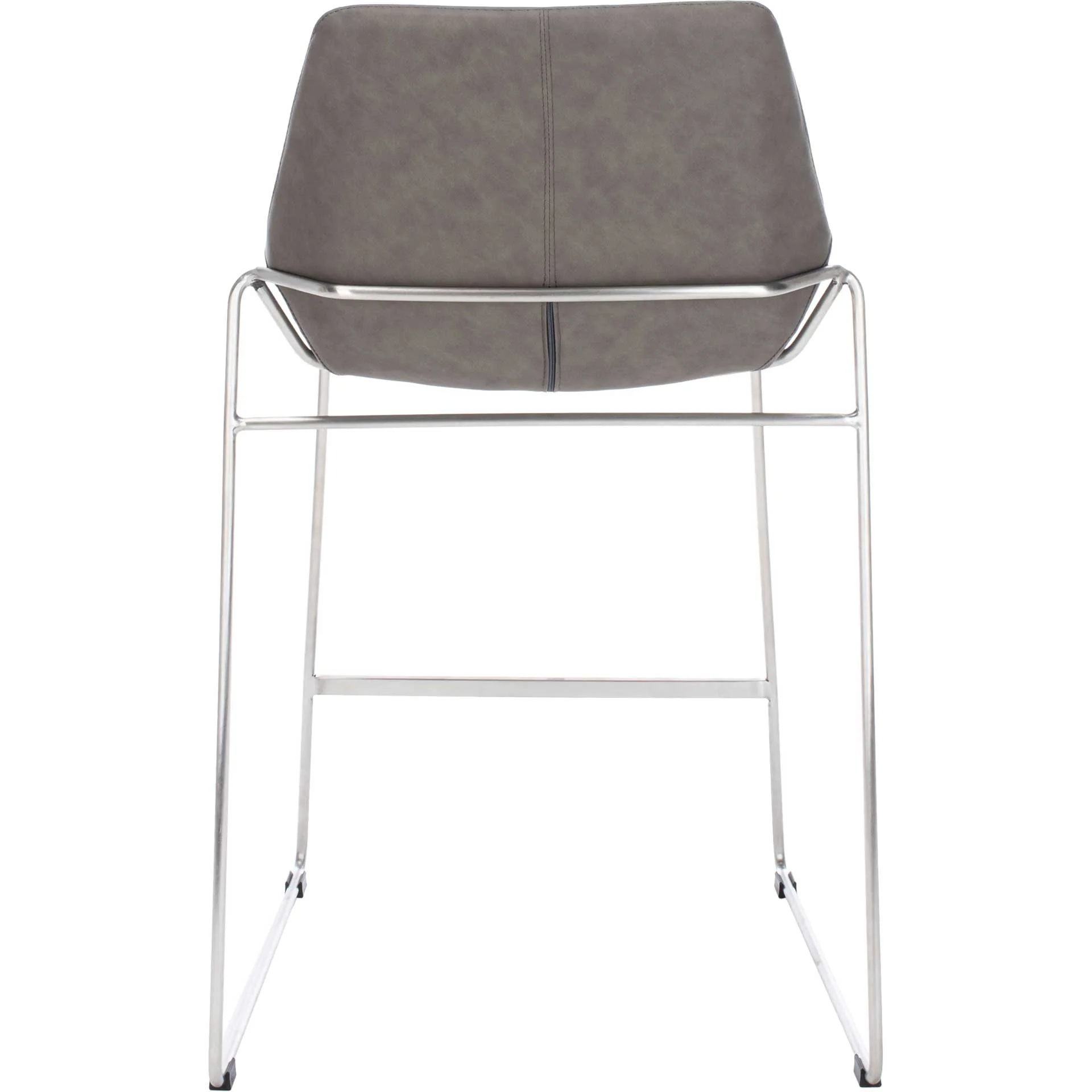 Alasdair Mid Century Bar Stool Matte Ash Gray - Image 4