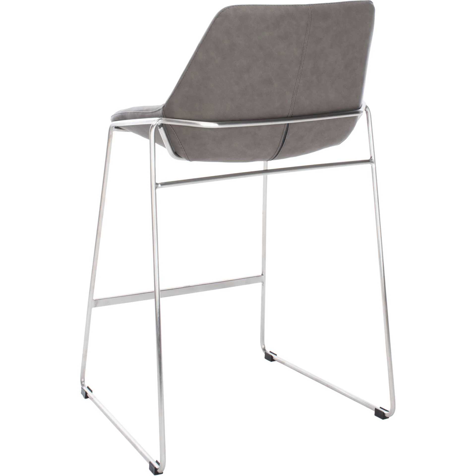 Alasdair Mid Century Bar Stool Matte Ash Gray - Image 5