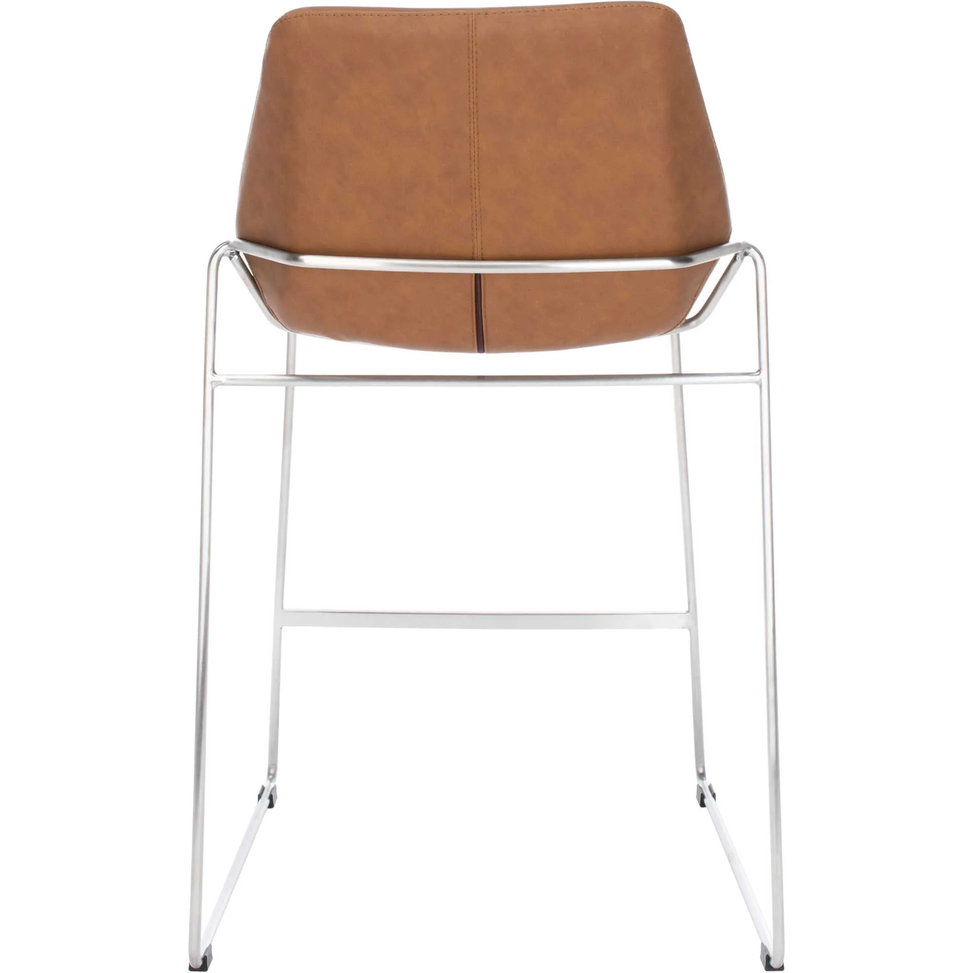 Alasdair Mid Century Bar Stool Matte Cigar Brown - Image 4