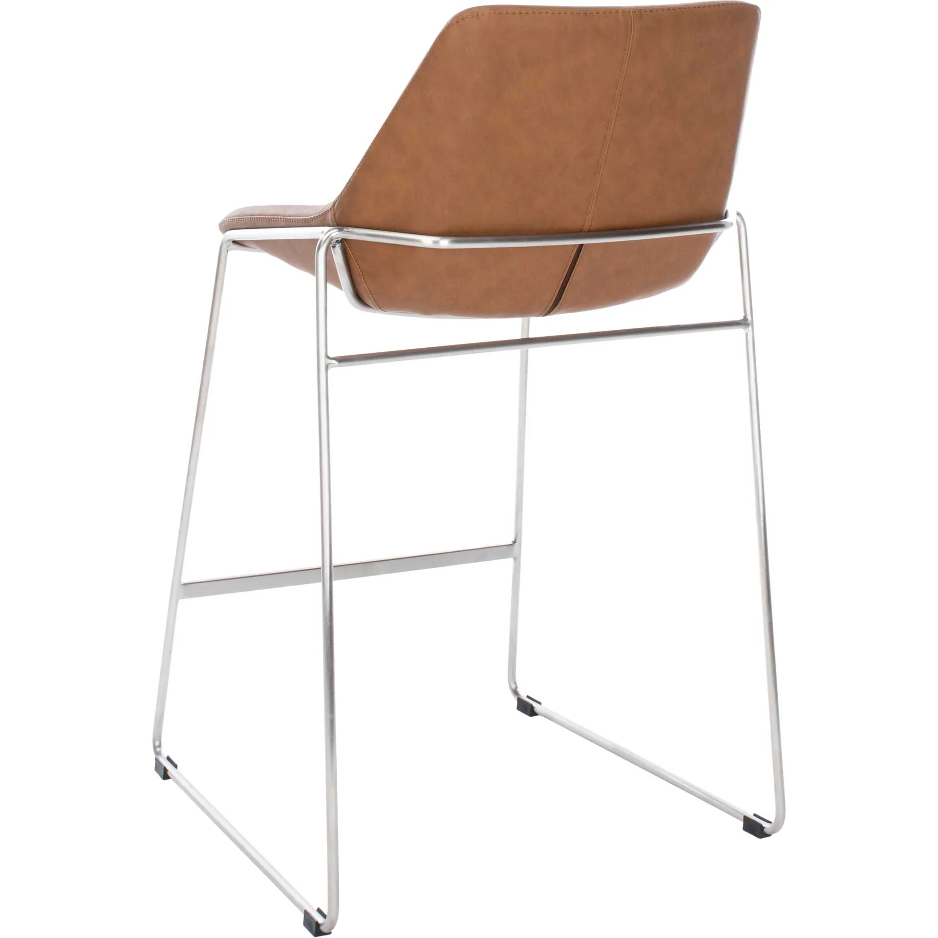 Alasdair Mid Century Bar Stool Matte Cigar Brown - Image 5