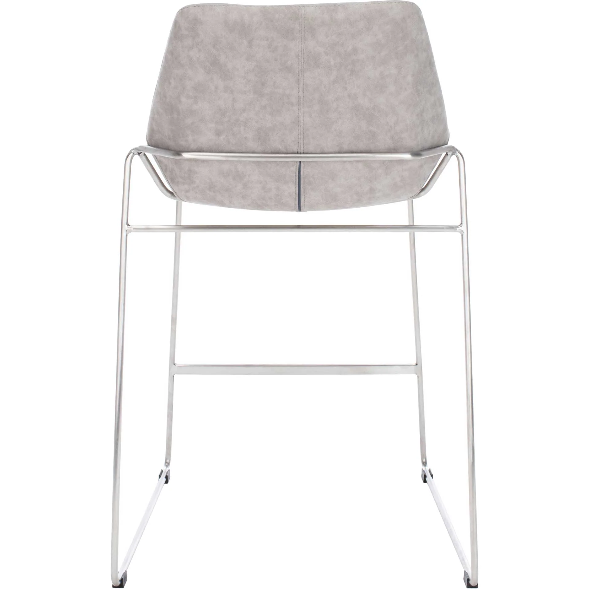 Alasdair Mid Century Bar Stool Matte Stone - Image 4