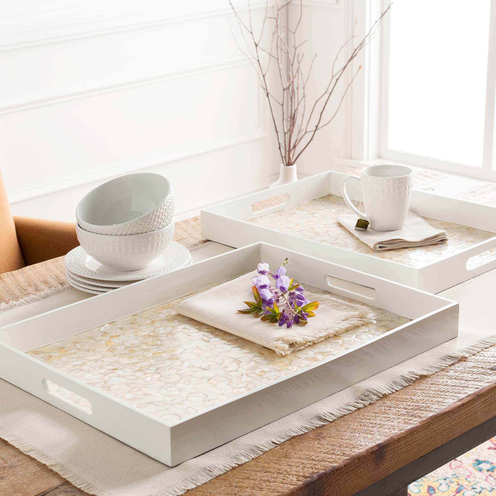 Alayah Tray White/Butter/Beige - Image 2